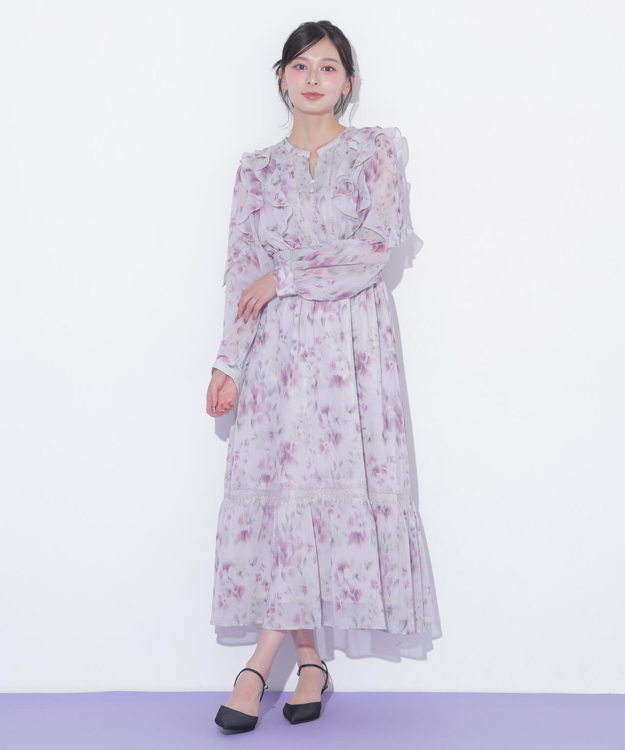 レース切り替えフラワーワンピース | JILL by JILL STUART（ジル バイ