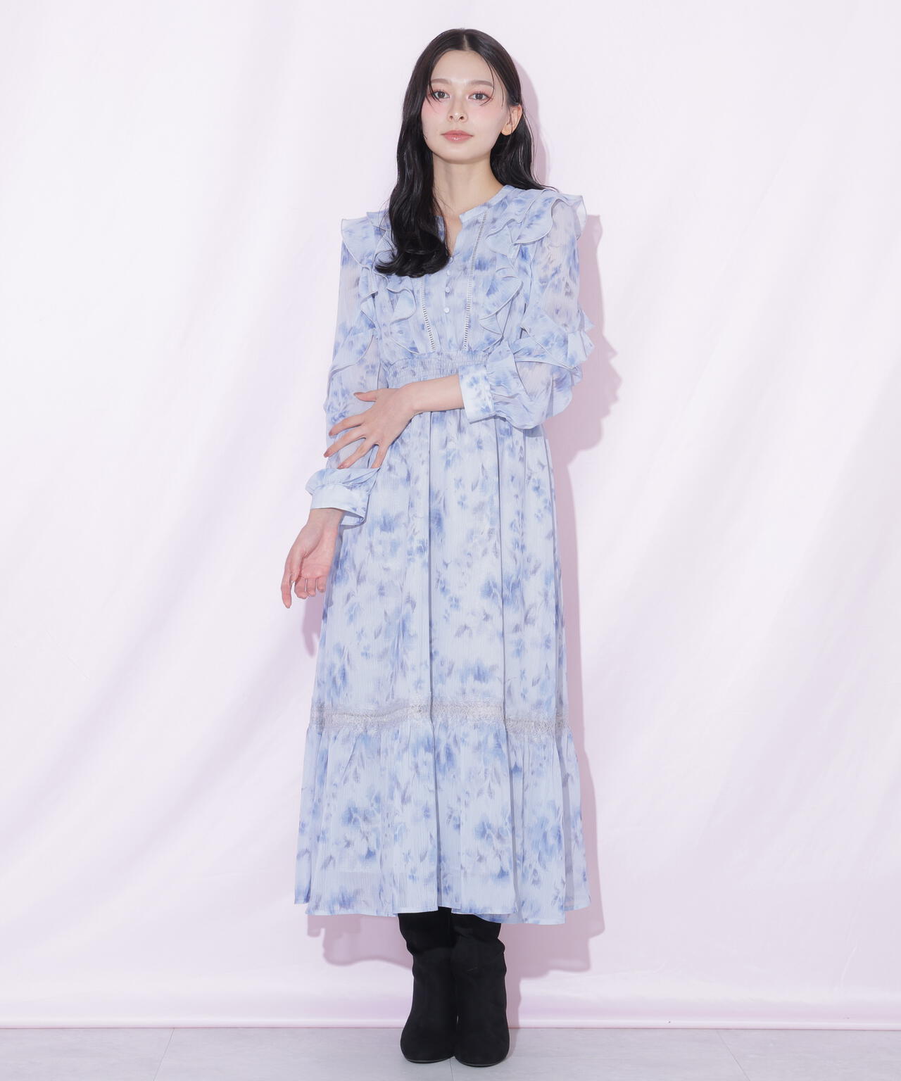 レース切り替えフラワーワンピース | JILL by JILL STUART（ジル バイ