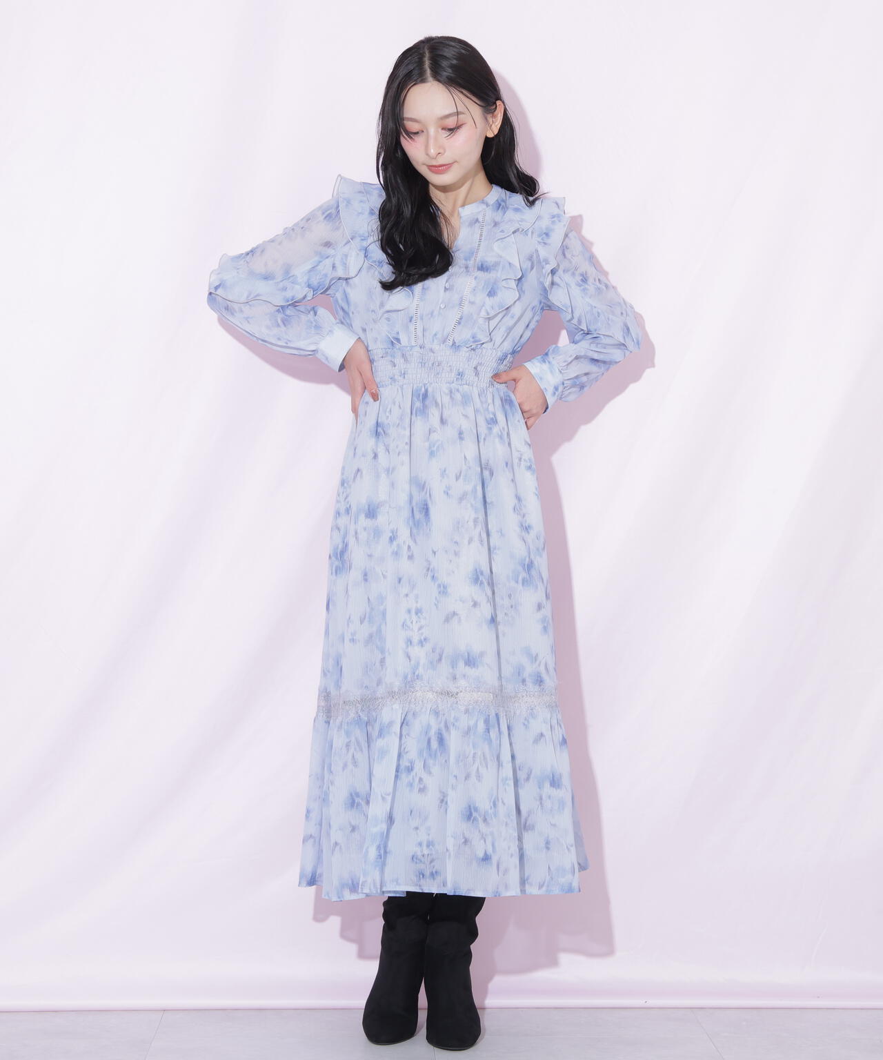 レース切り替えフラワーワンピース | JILL by JILL STUART（ジル バイ