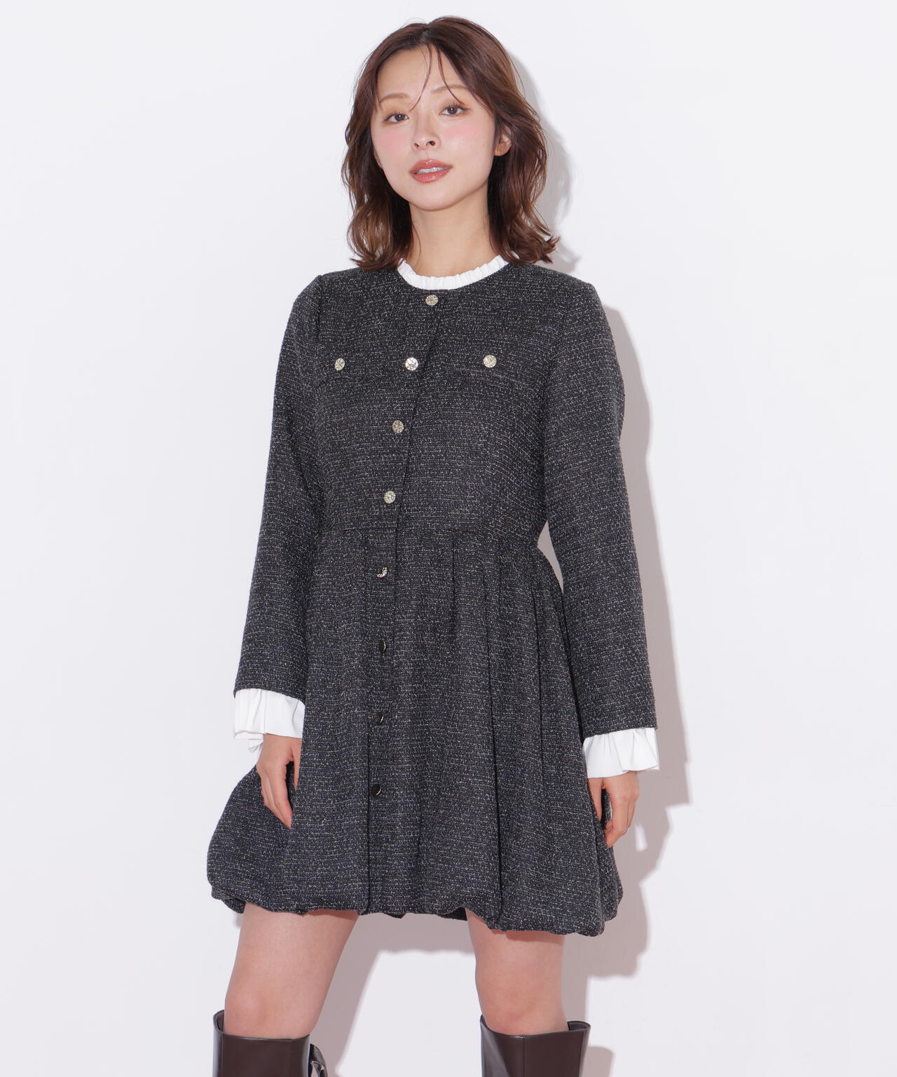 ツイードバルーンミニワンピース | JILL by JILL STUART（ジル バイ