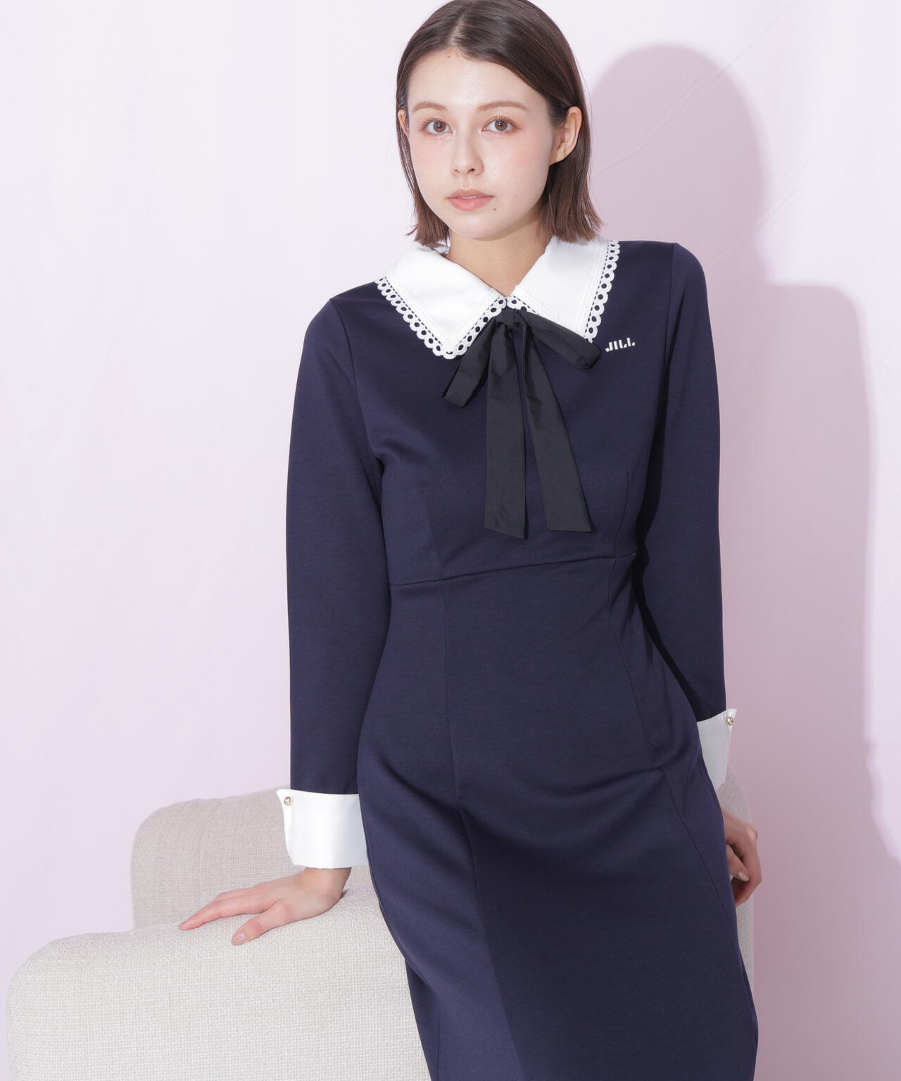スカラップ襟リボンタイワンピース | JILL by JILL STUART（ジル バイ
