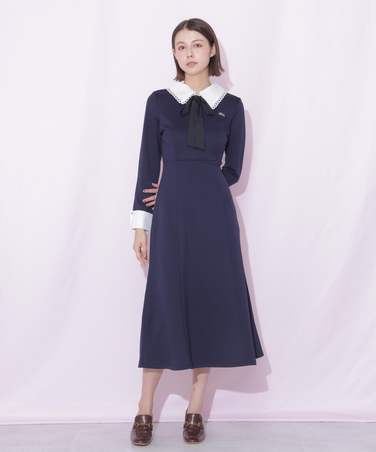 スカラップ襟リボンタイワンピース | JILL by JILL STUART（ジル バイ