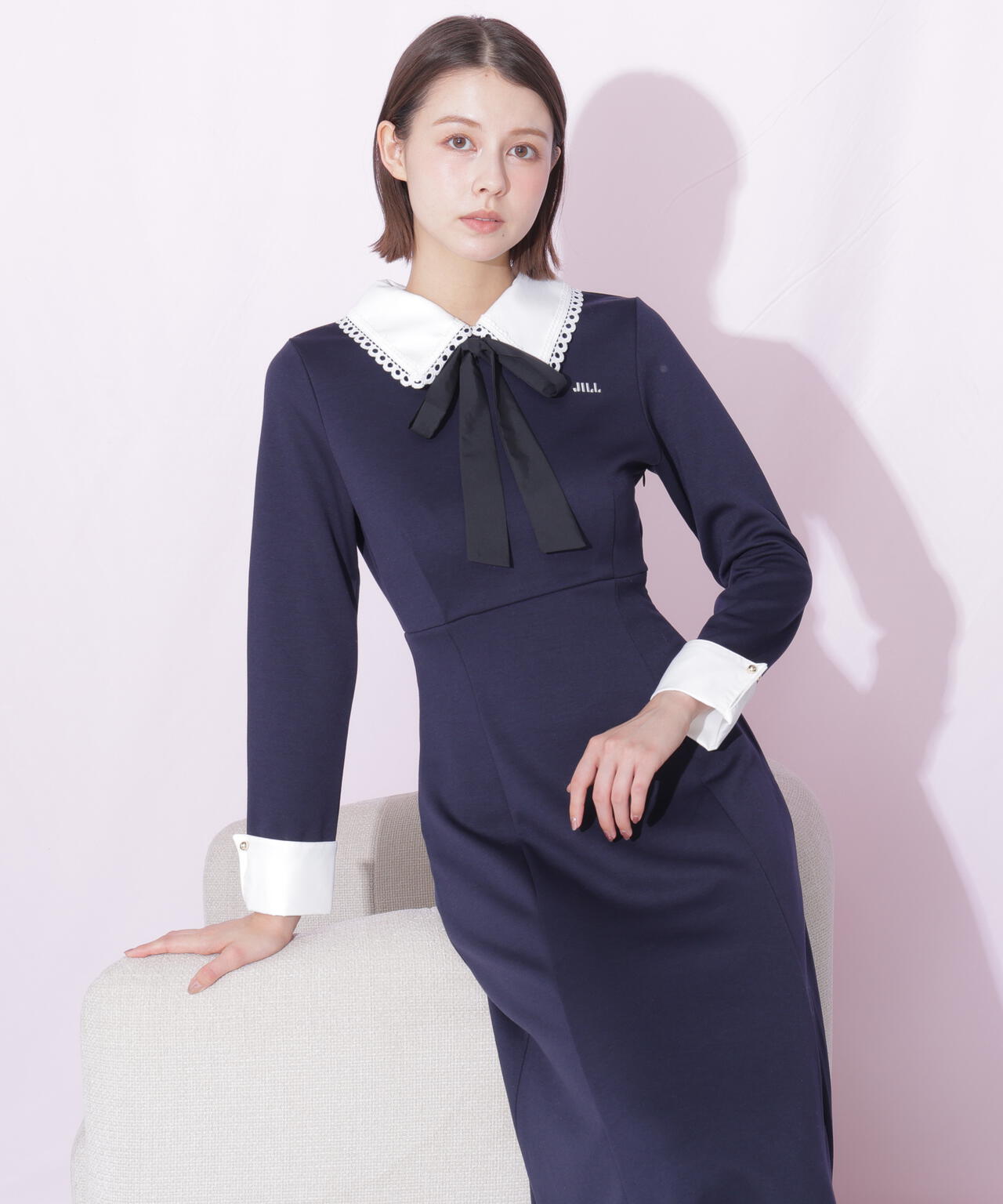 スカラップ襟リボンタイワンピース | JILL by JILL STUART（ジル バイ