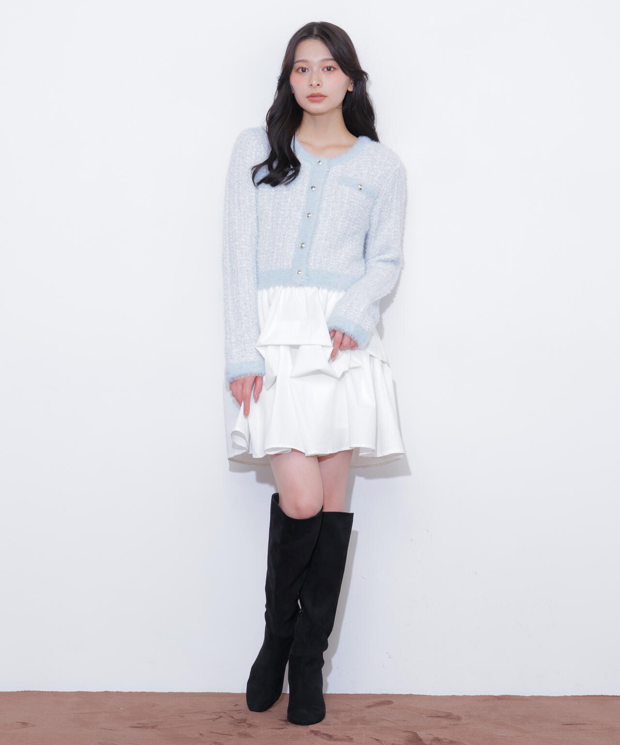 ツイードドッキングミニワンピース | JILL by JILL STUART（ジル バイ