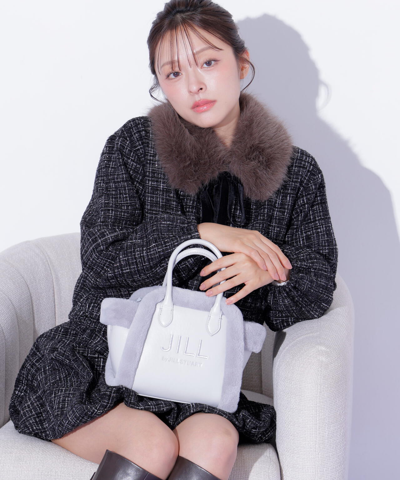 セットアップ対応＞ツイードファーティペットブルゾン | JILL by JILL