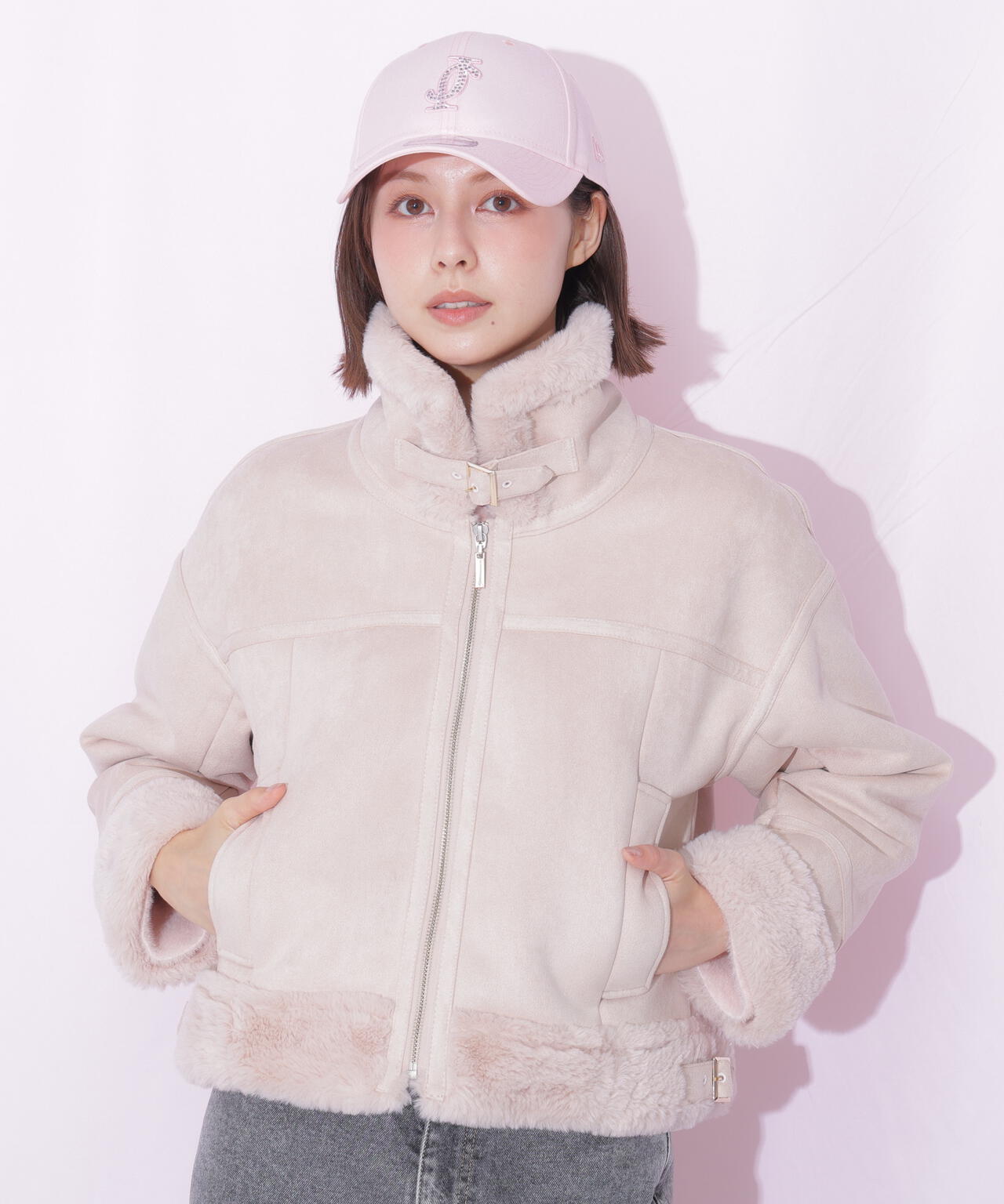 フェイクムートンフライトジャケット | JILL by JILL STUART(ジル フェイクムートンフライトジャケット | JILL by JILL STUART(ジル
