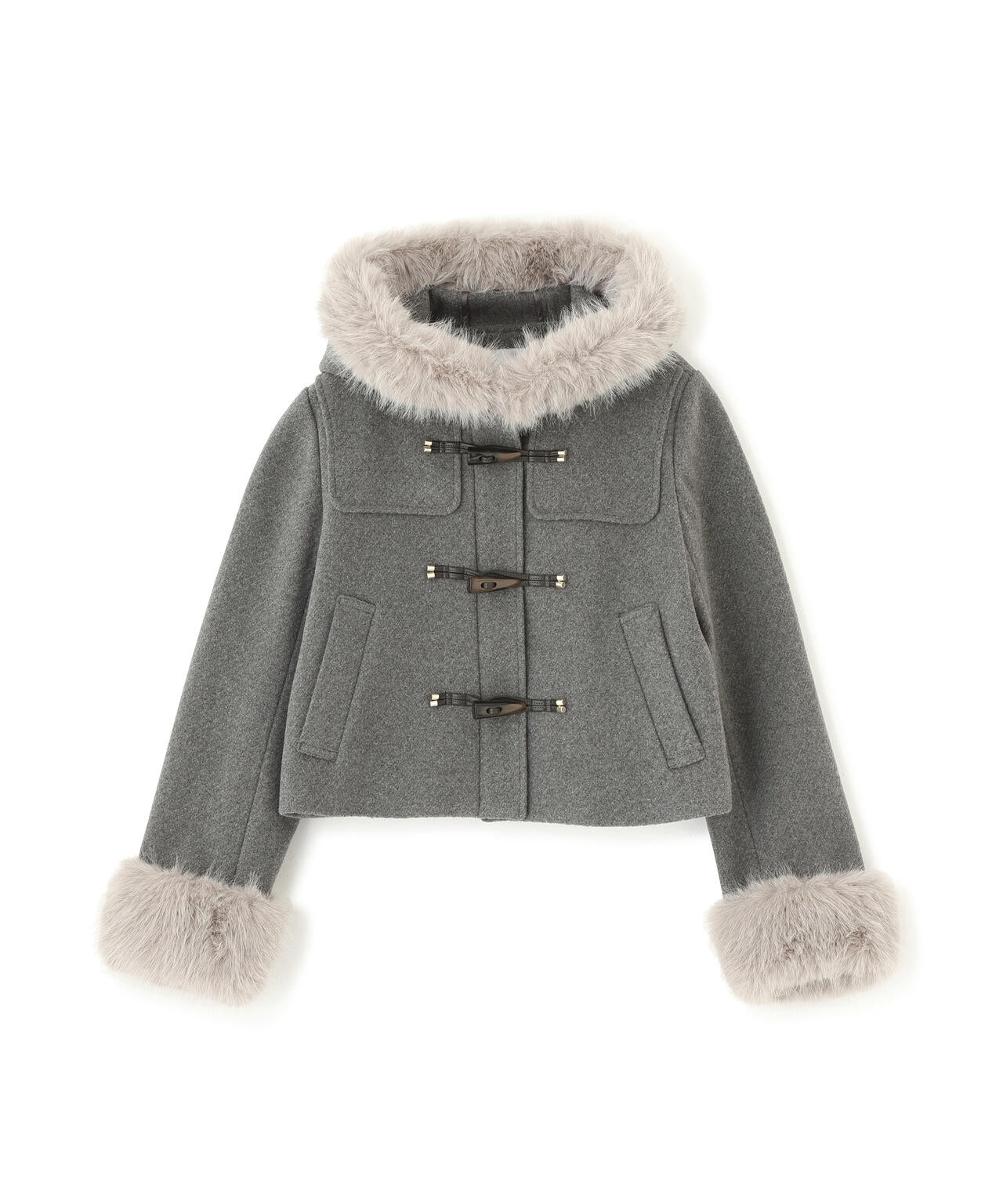 フェイクファー付きショートダッフルコート | JILL by JILL STUART