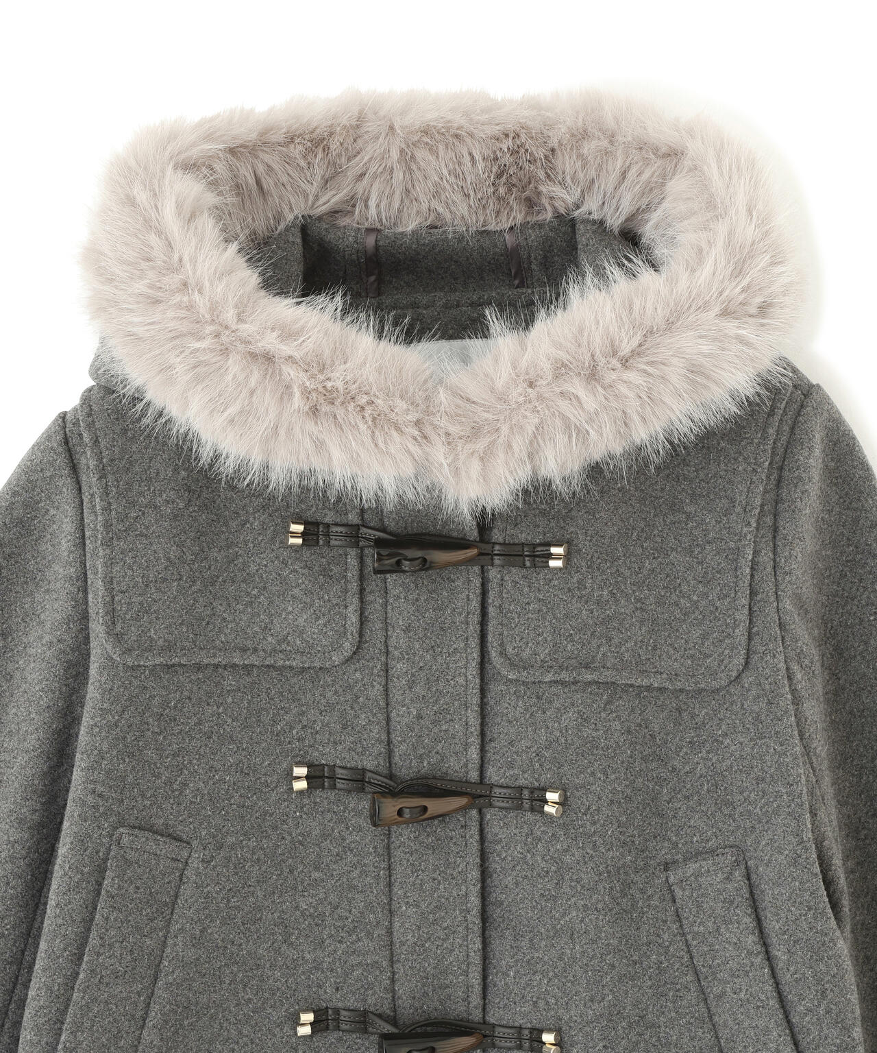 フェイクファー付きショートダッフルコート | JILL by JILL STUART