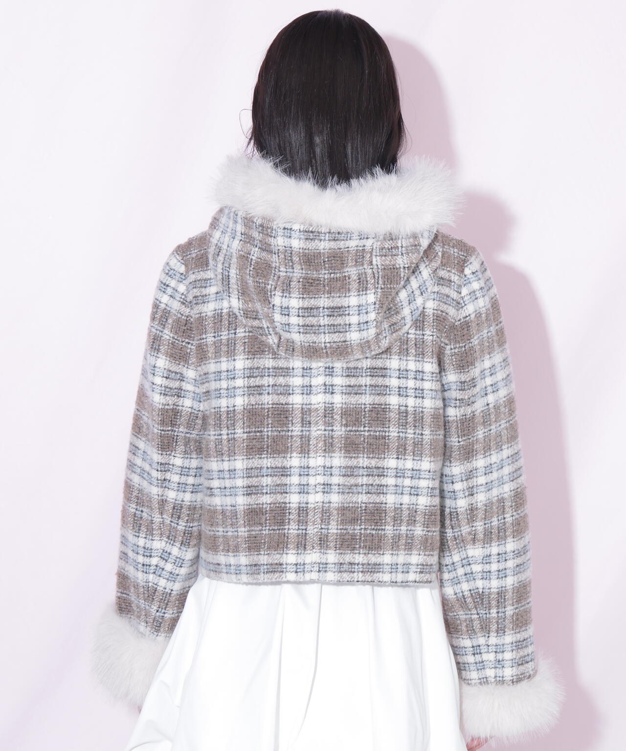 フェイクファー付きショートダッフルコート | JILL by JILL STUART