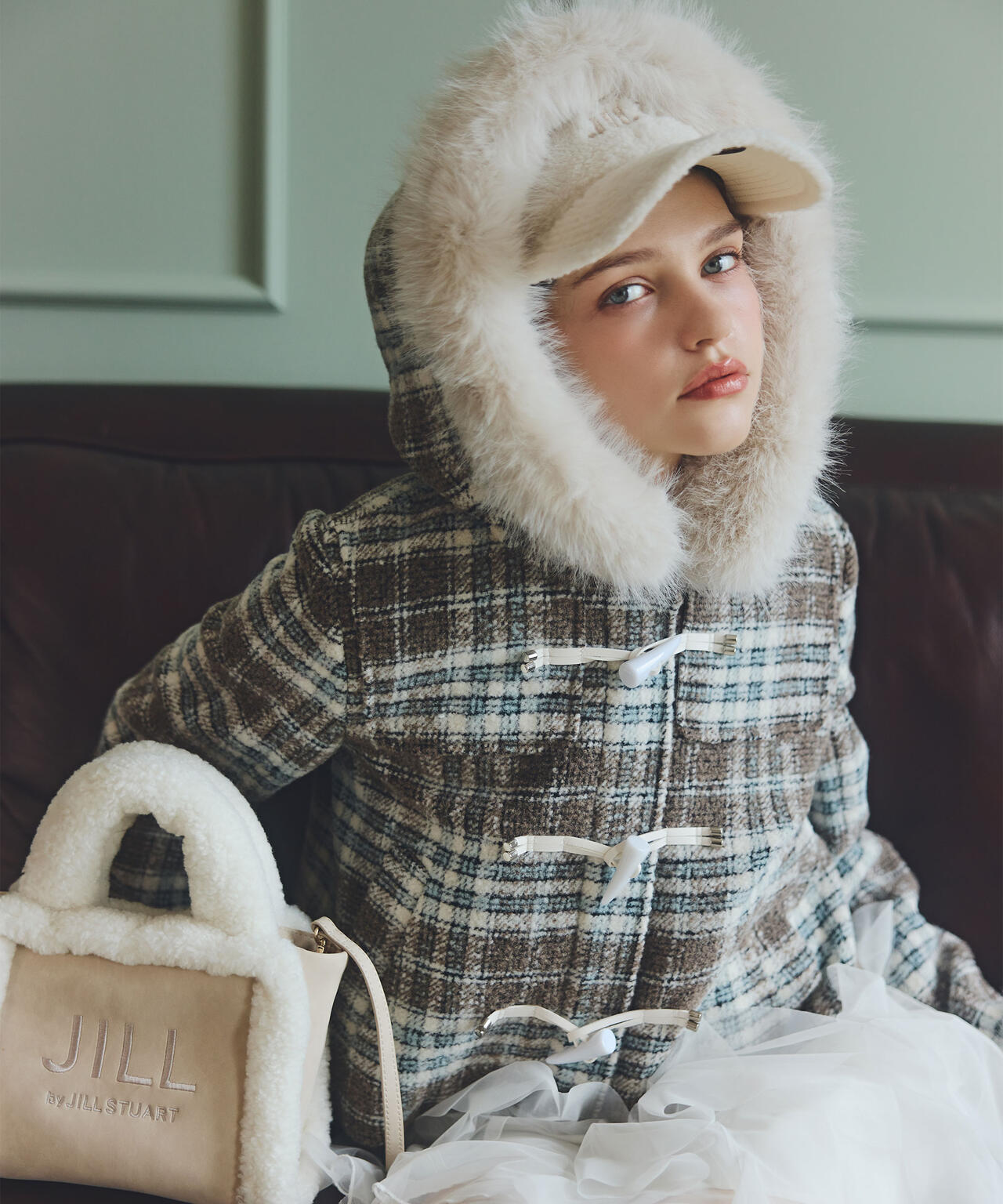 フェイクファー付きショートダッフルコート | JILL by JILL STUART