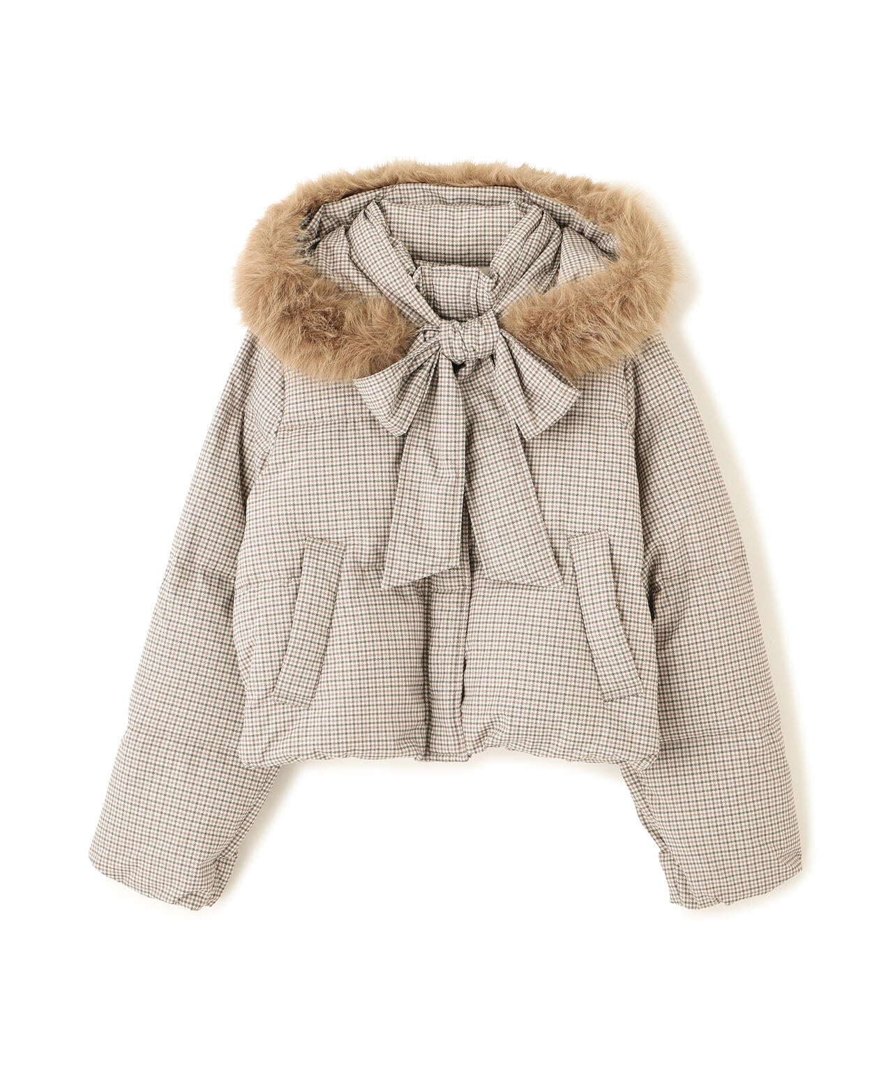 フェイクファー付きリボンショートダウン | JILL by JILL STUART（ジル