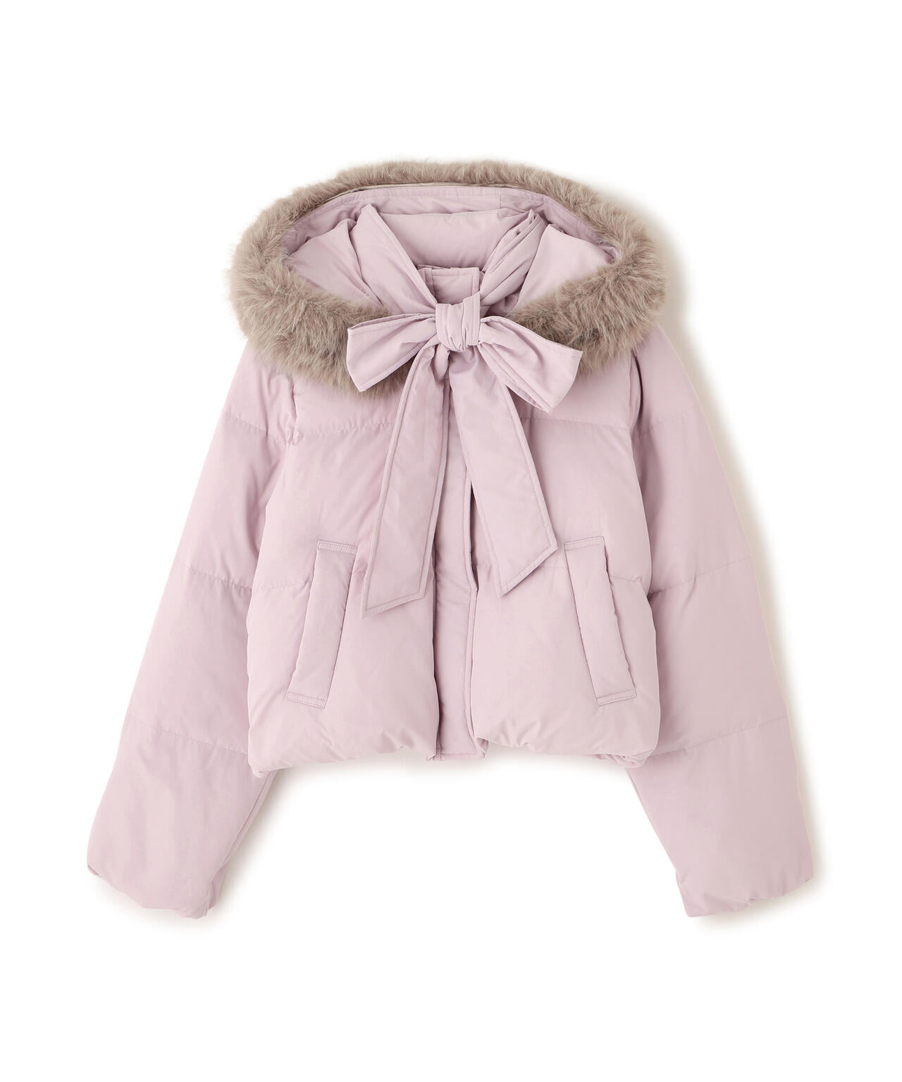 フェイクファー付きリボンショートダウン | JILL by JILL STUART（ジル