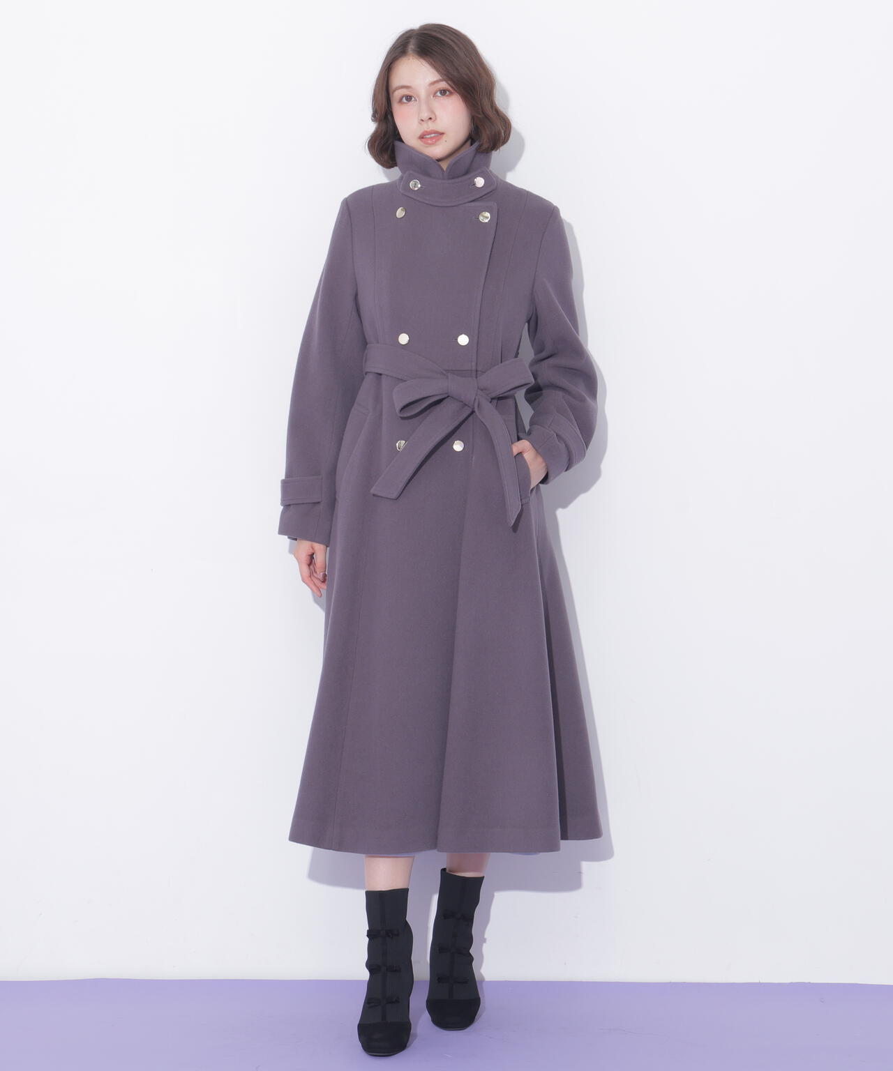Jill Stuart コート試着のみ新品未使用 スタンドカラーウールレディコート | JILL by JILL STUART（ジル バイ