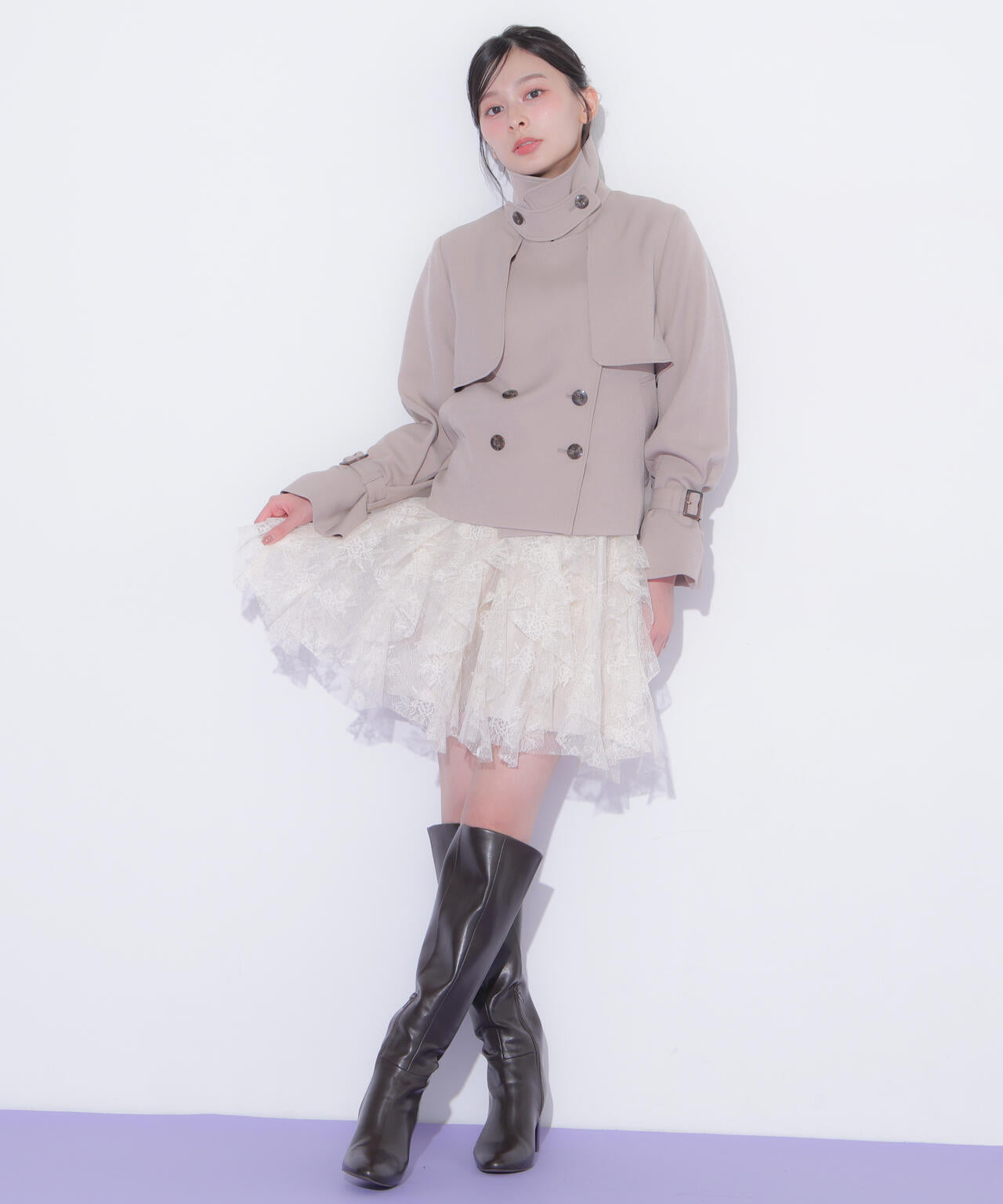 スタンドカラーショートトレンチコート | JILL by JILL STUART（ジル
