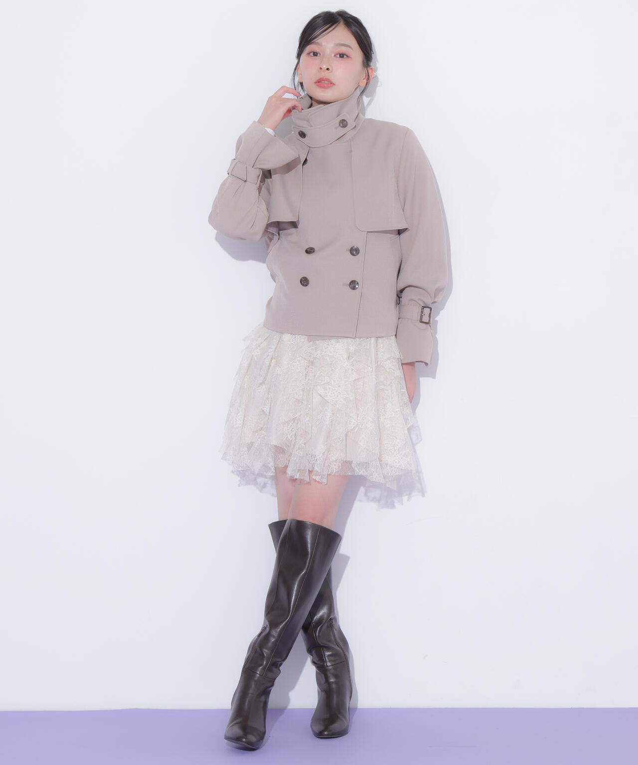 スタンドカラーショートトレンチコート | JILL by JILL STUART（ジル