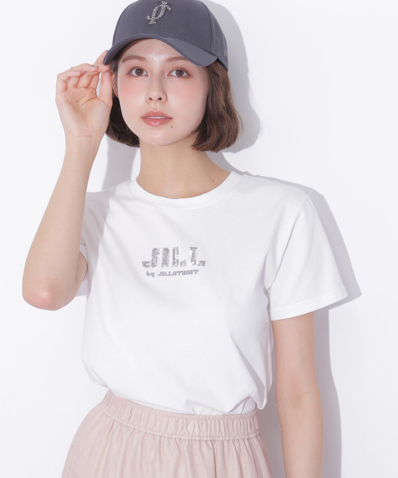 スパンコールロゴ刺繍Tシャツ OC | JILL by JILL STUART（ジル バイ