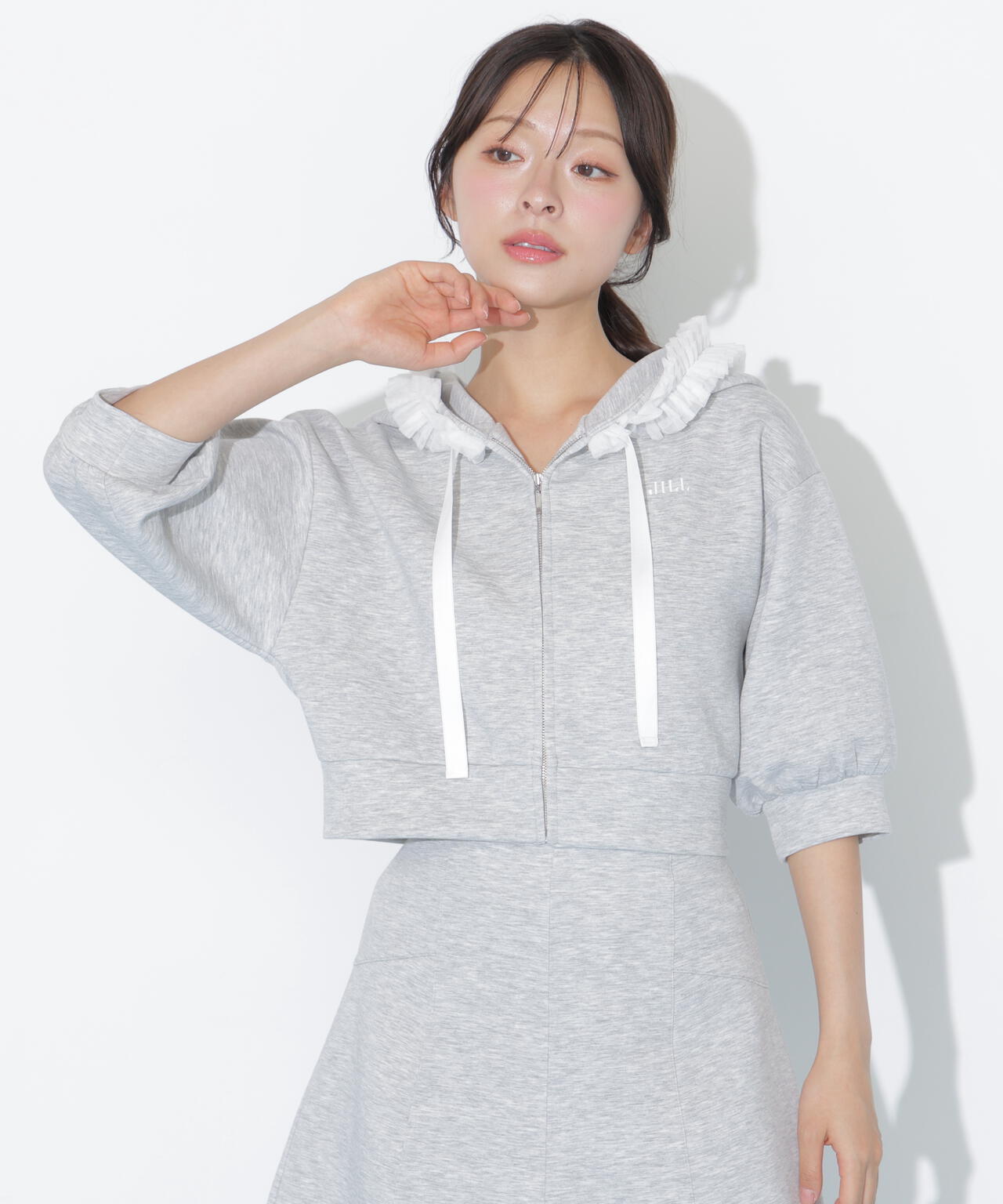 チュールフリルダイバーパーカー | JILL by JILL STUART（ジル バイ