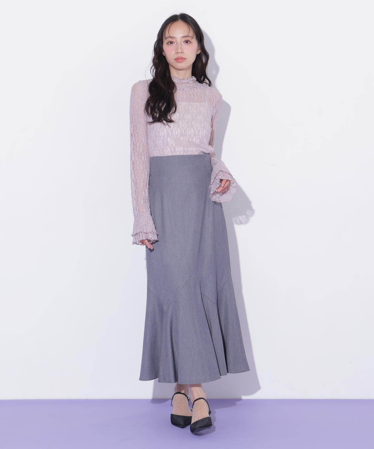 袖フレアレーストップス | JILL by JILL STUART（ジル バイ ジル