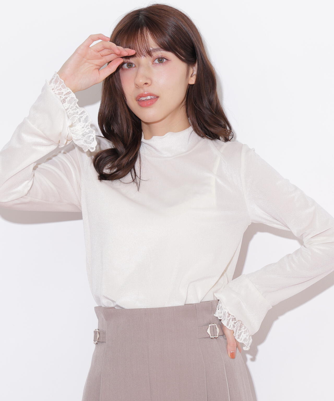 袖フレアベロアトップス | JILL by JILL STUART（ジル バイ ジル