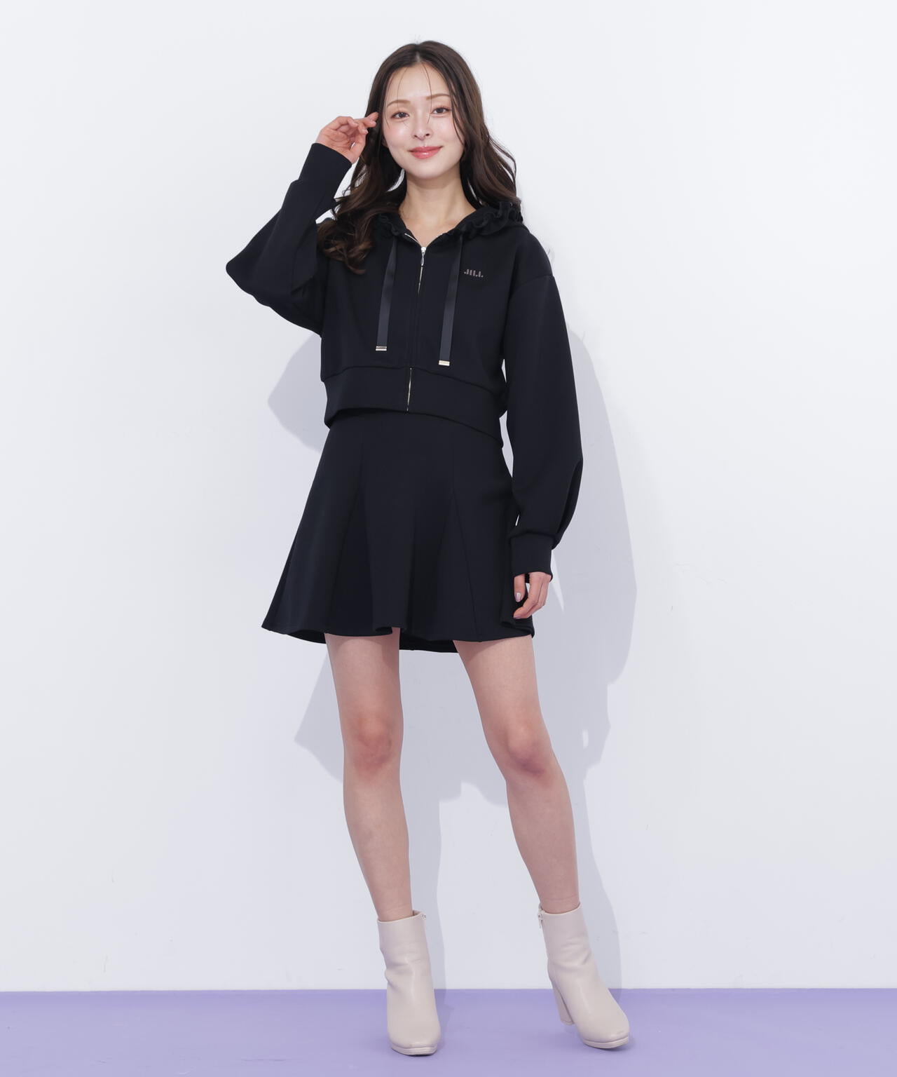 ダイバーセットアップ フリルパーカー | JILL by JILL STUART（ジル