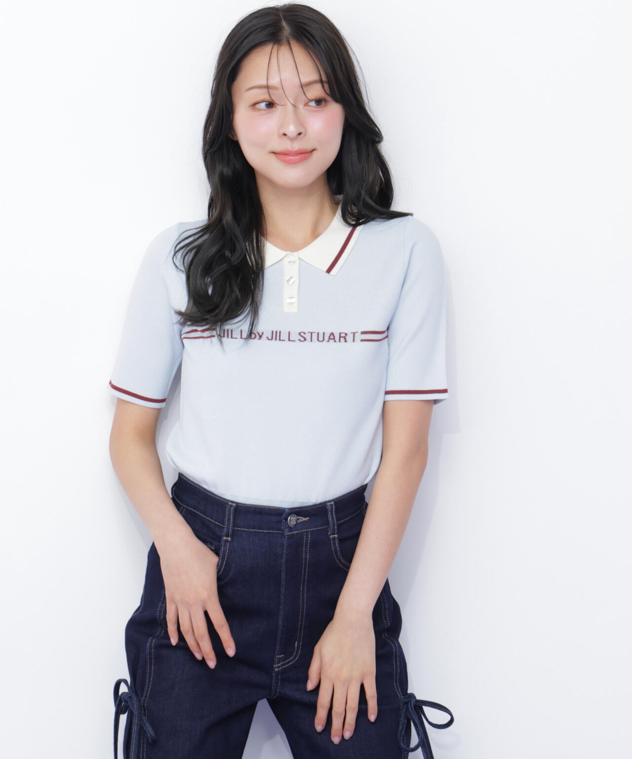 ラインロゴポロニット | JILL by JILL STUART（ジル バイ ジル