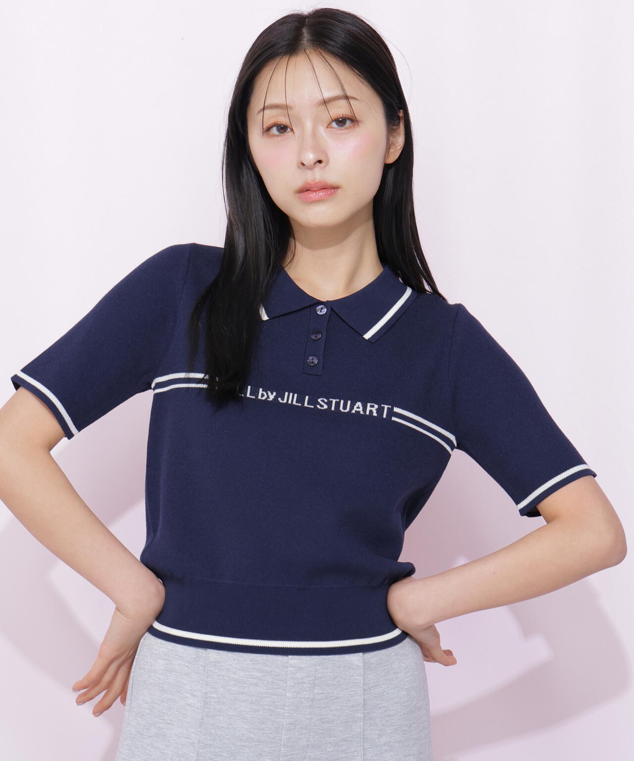 ラインロゴポロニット | JILL by JILL STUART（ジル バイ ジル
