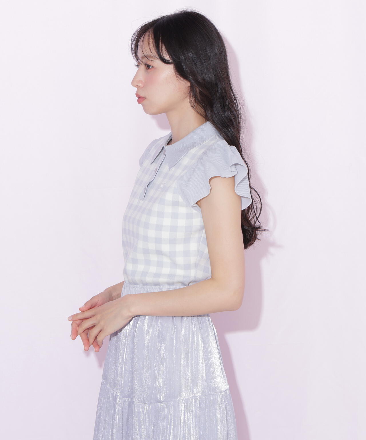 WEB限定カラーあり＞フリル袖ポロニット | JILL by JILL STUART（ジル