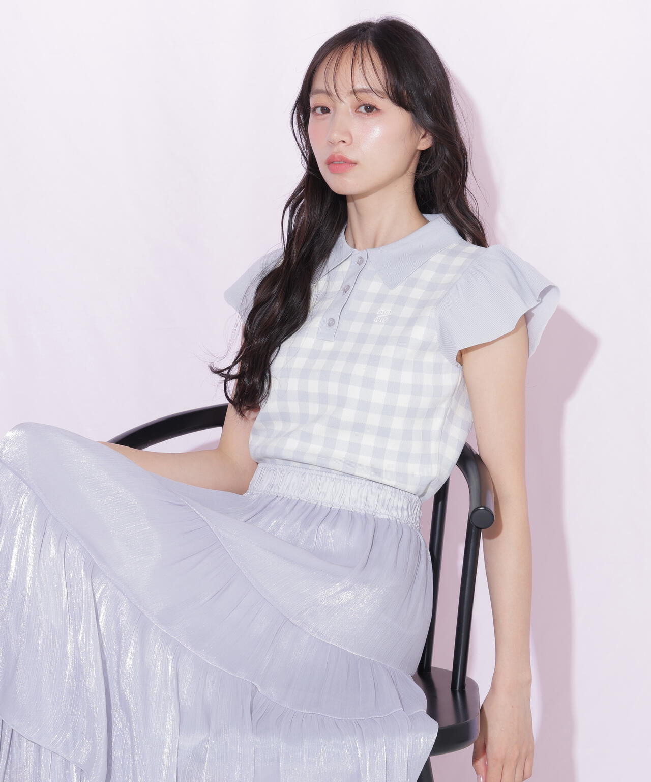 WEB限定カラーあり＞フリル袖ポロニット | JILL by JILL STUART（ジル