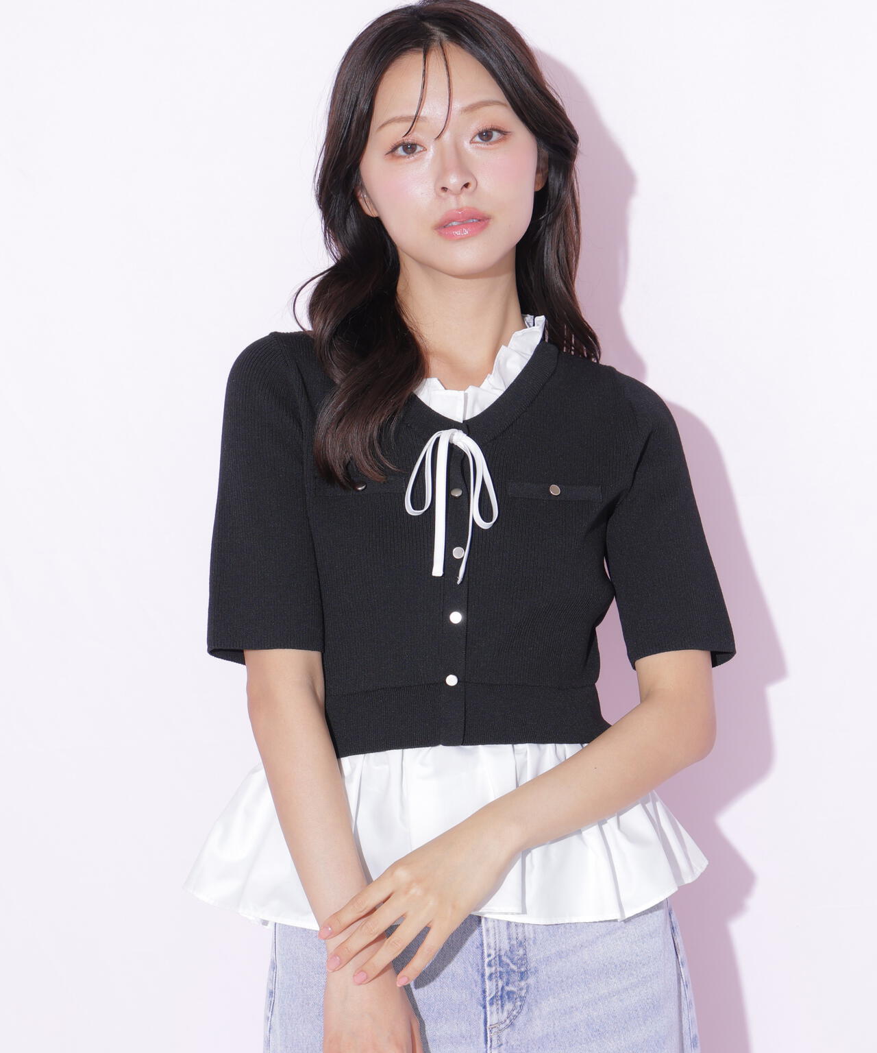 フリルドッキングペプラムニット | JILL by JILL STUART（ジル バイ