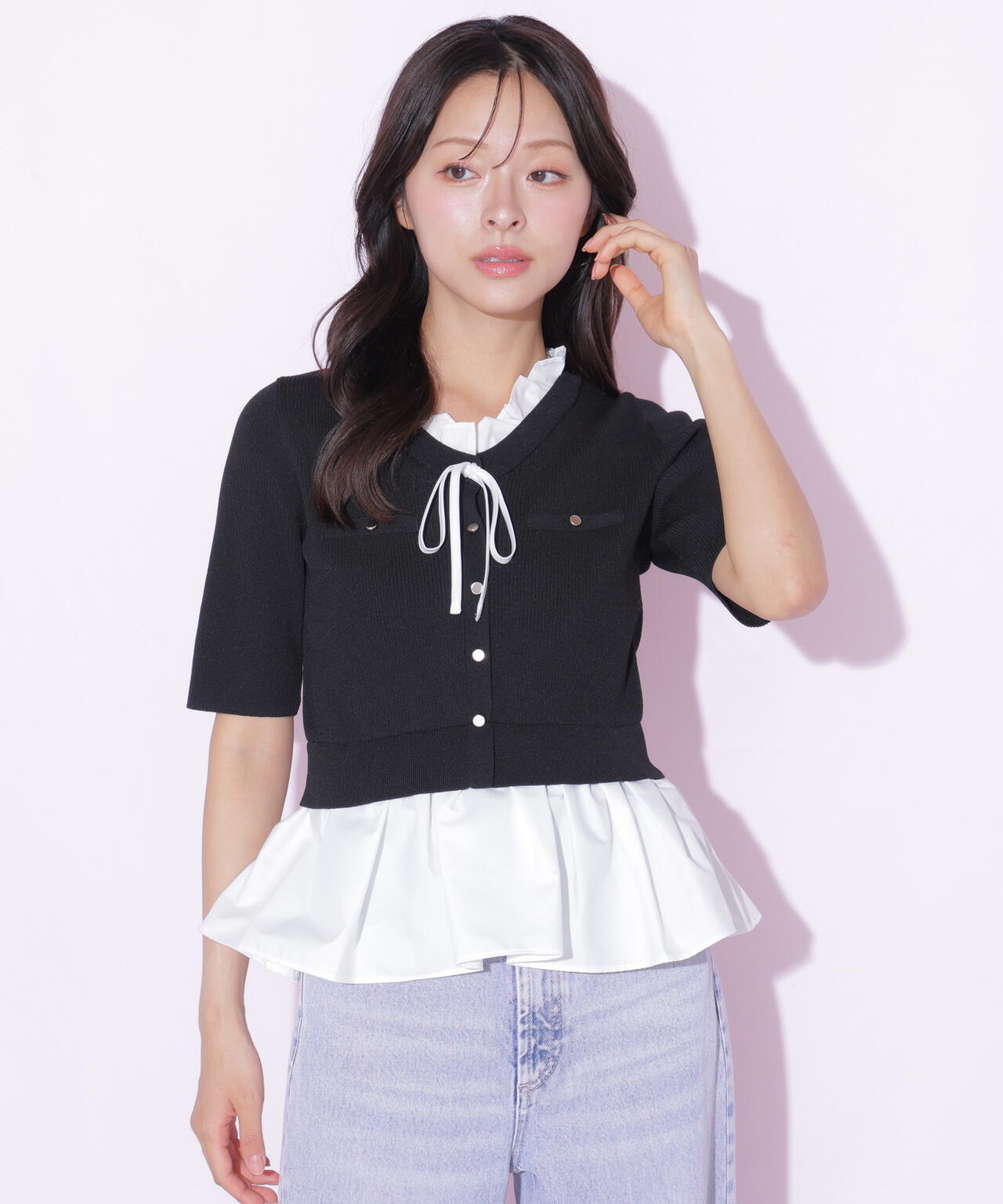 フリルドッキングペプラムニット | JILL by JILL STUART（ジル バイ
