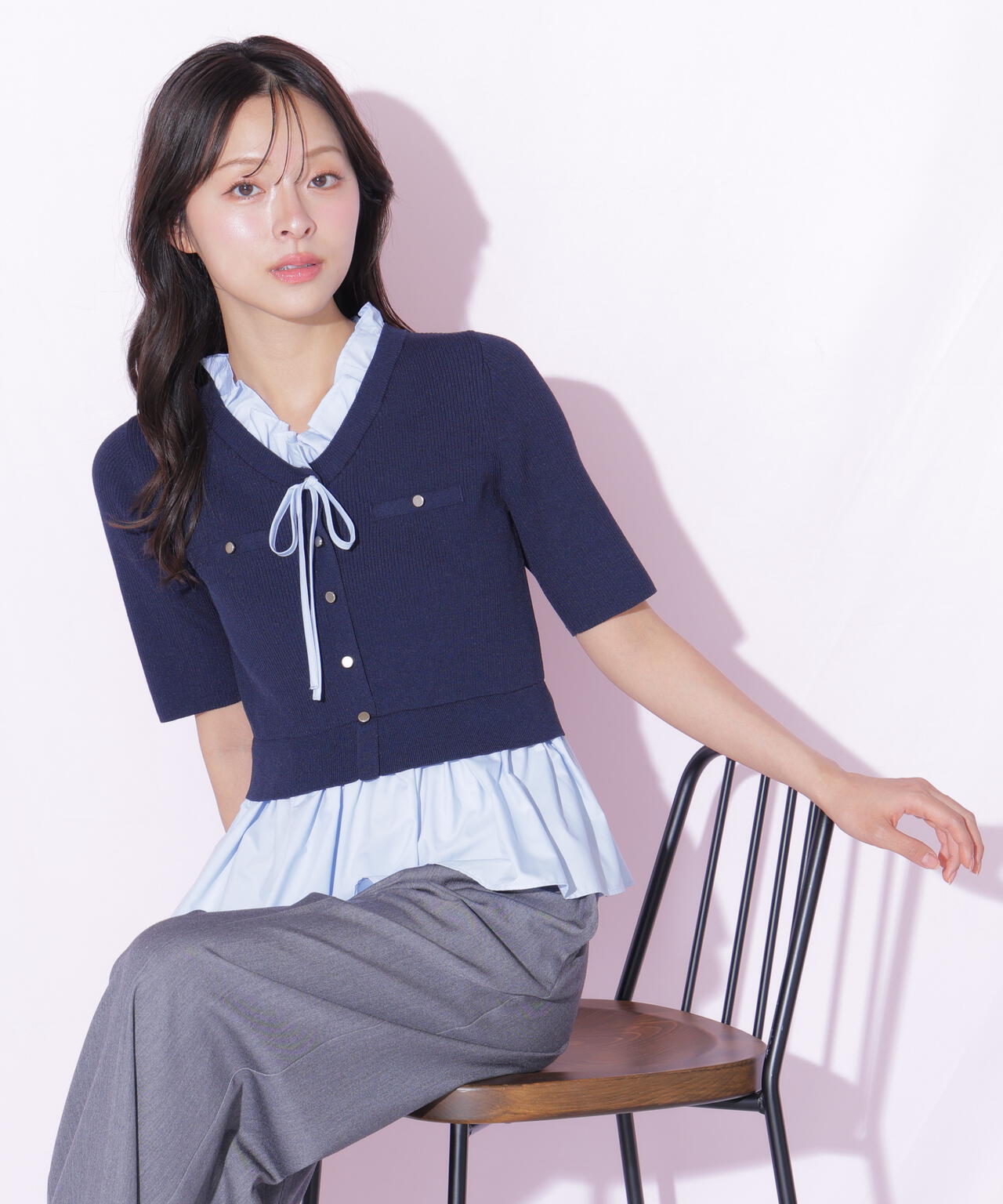 フリルドッキングペプラムニット | JILL by JILL STUART（ジル バイ