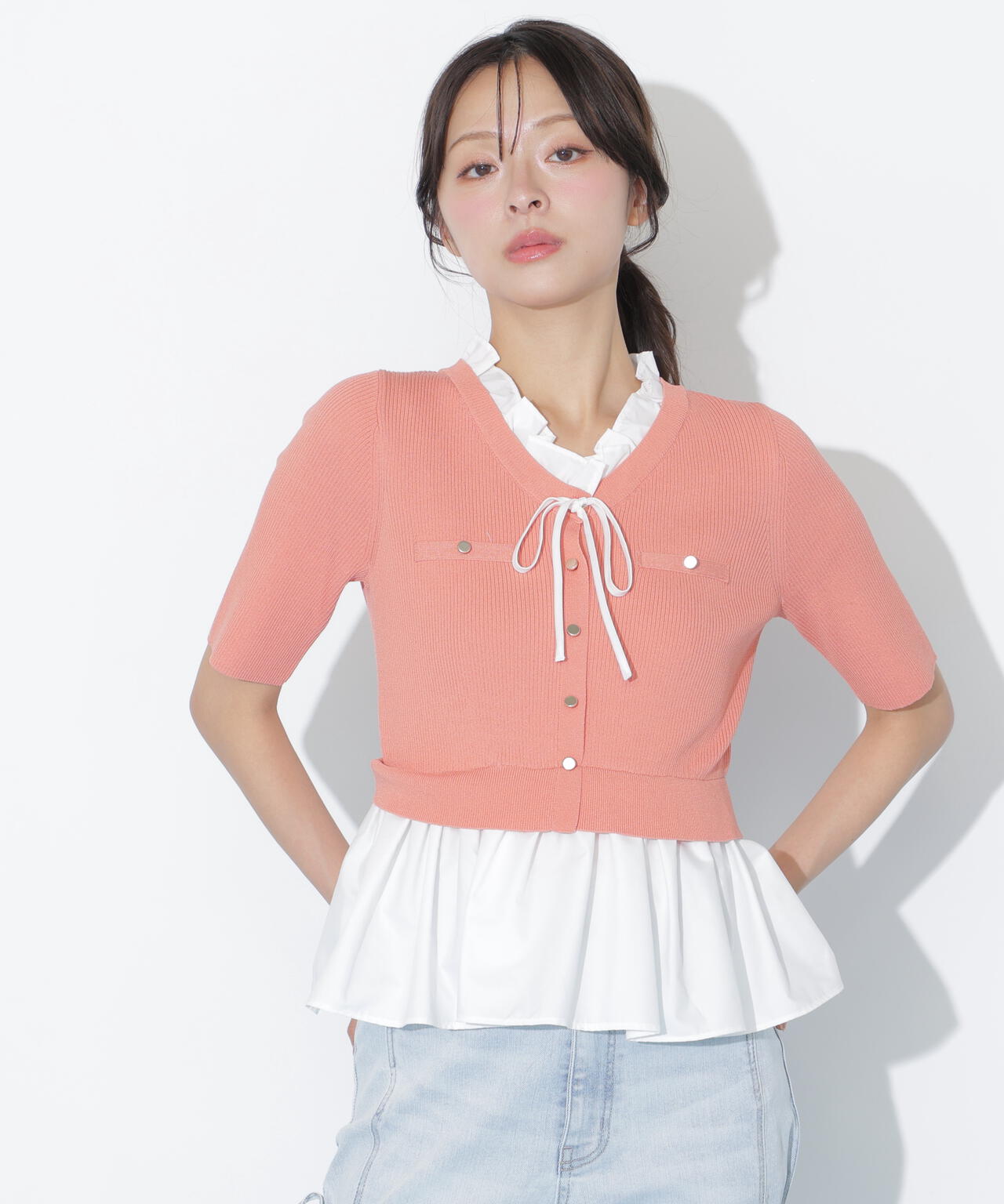 フリルドッキングペプラムニット | JILL by JILL STUART（ジル バイ