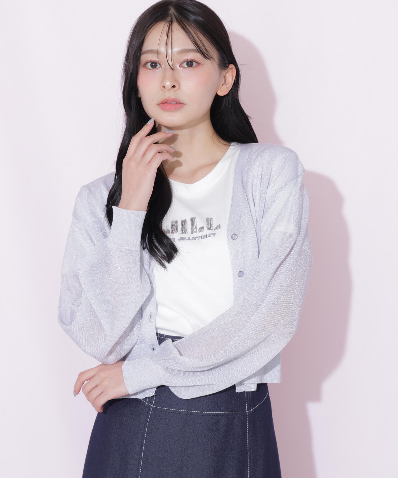 シャイニーシアーカーディガン | JILL by JILL STUART（ジル バイ ジル