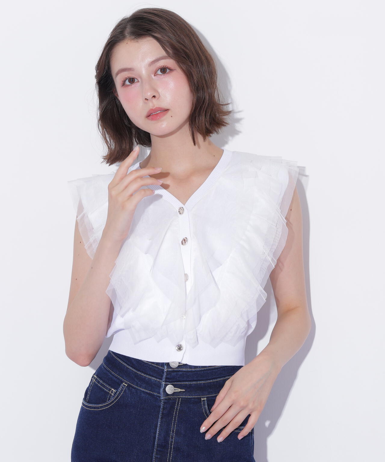 チュールレイヤードニット | JILL by JILL STUART（ジル バイ ジル