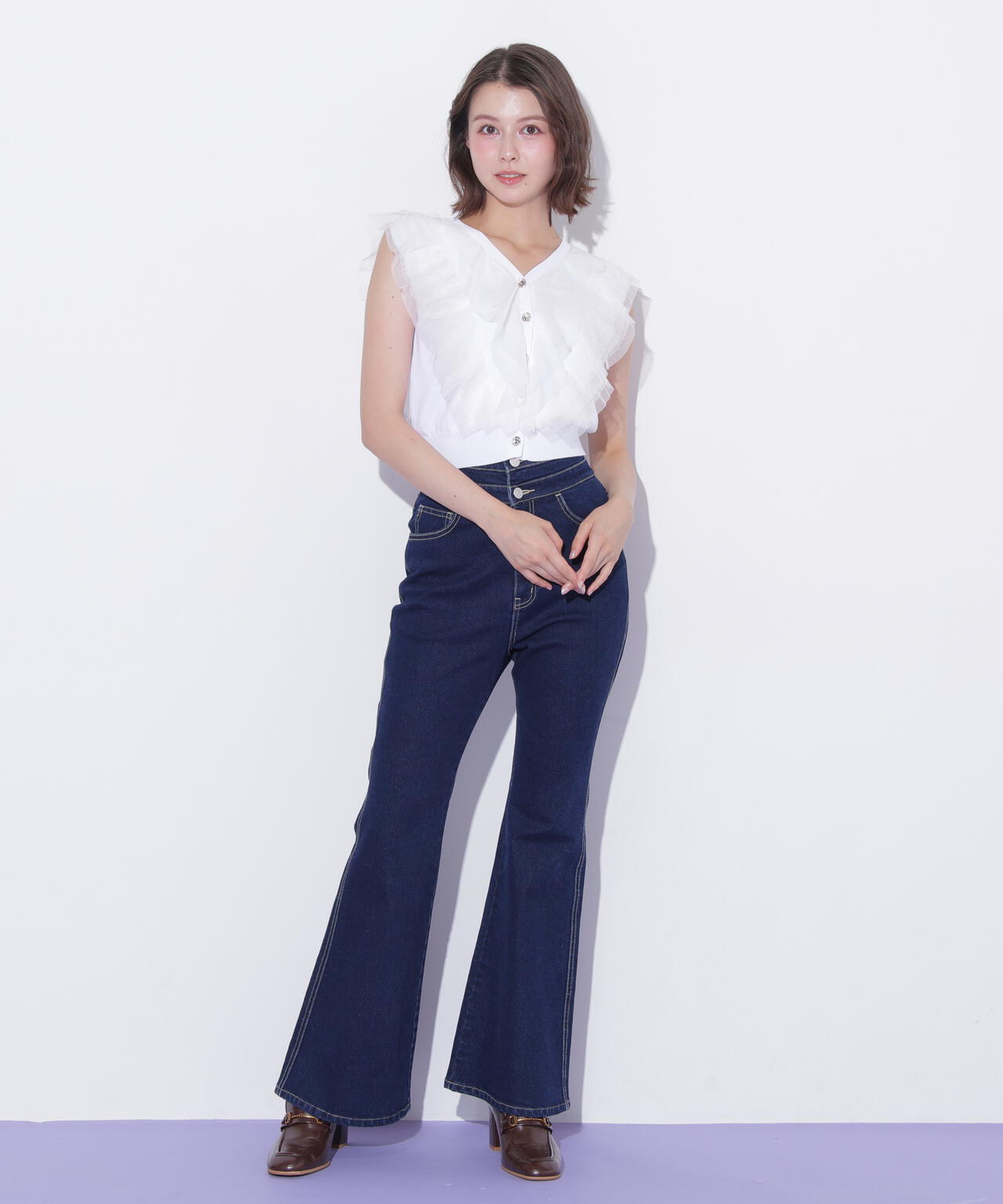 チュールレイヤードニット | JILL by JILL STUART（ジル バイ ジル