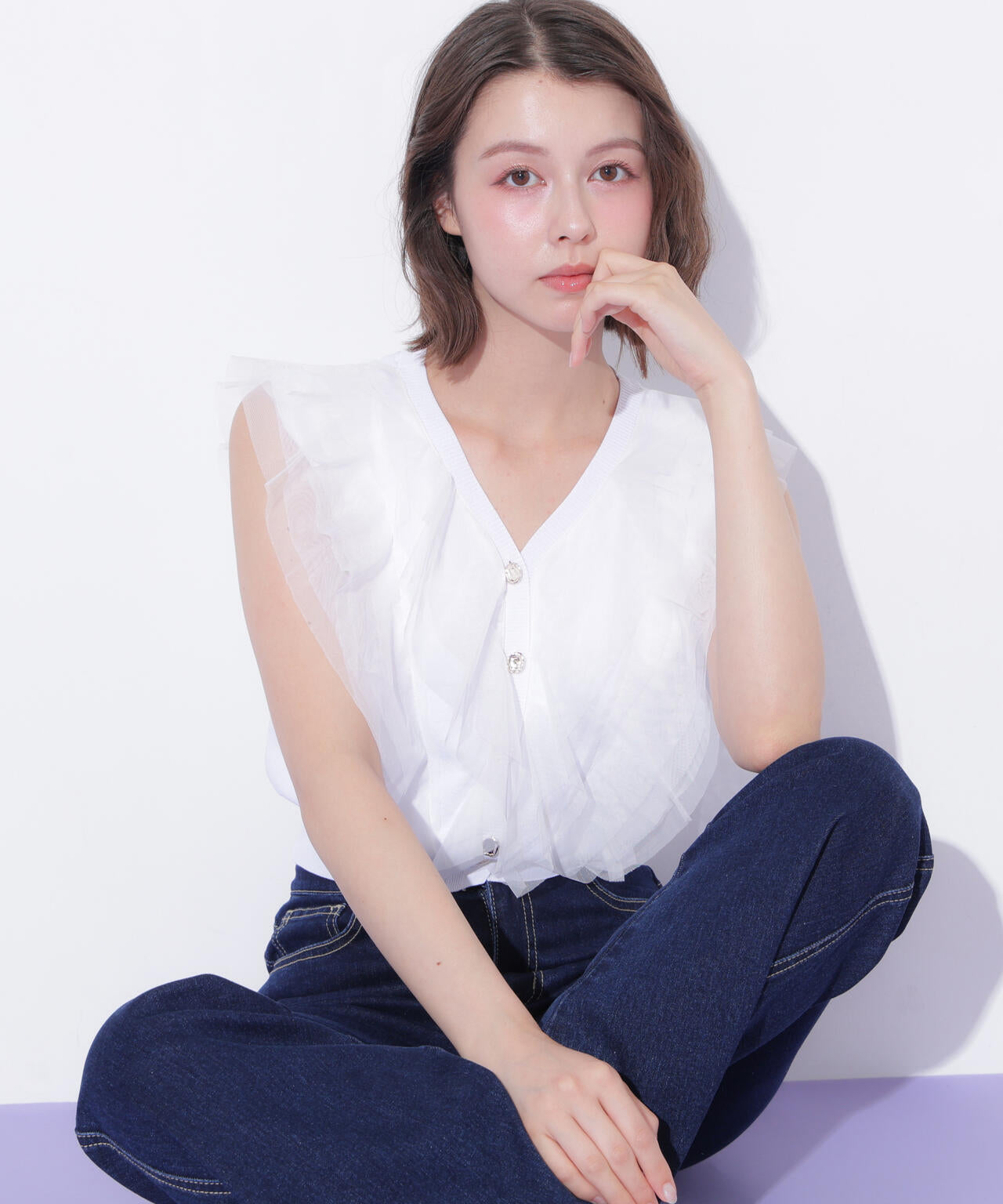 チュールレイヤードニット | JILL by JILL STUART（ジル バイ ジル
