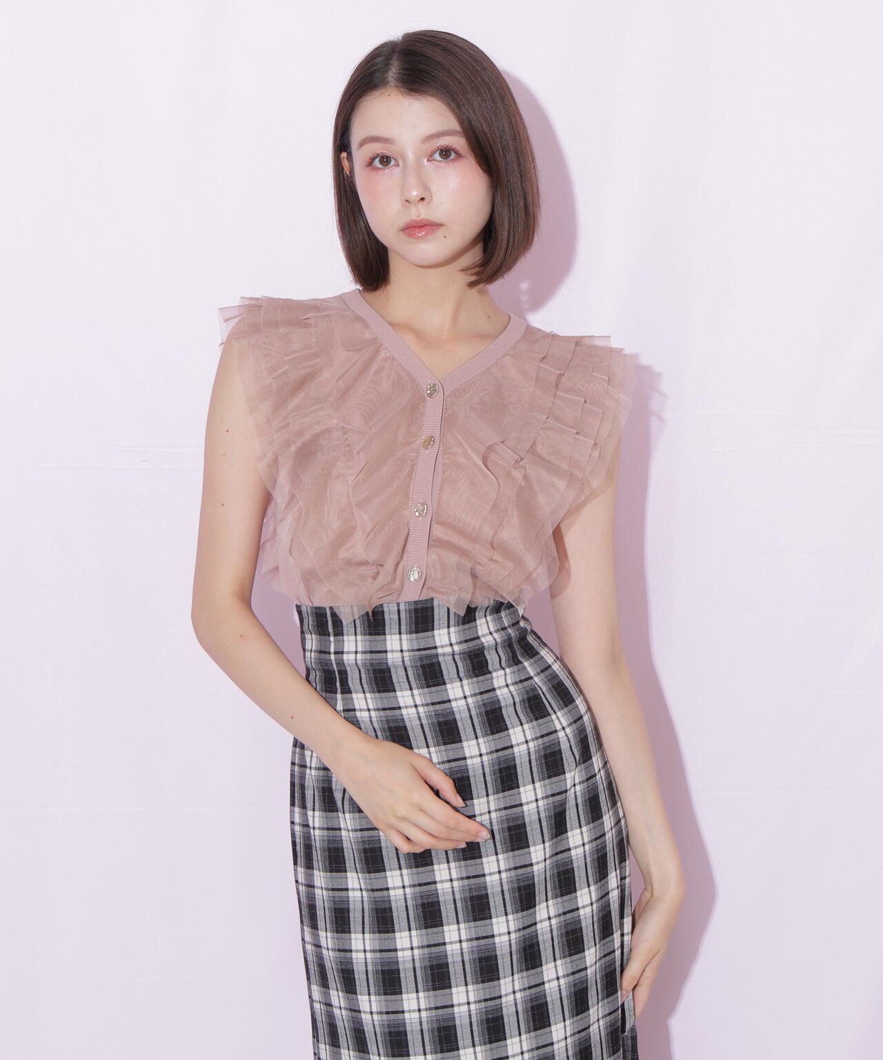 チュールレイヤードニット | JILL by JILL STUART（ジル バイ ジル
