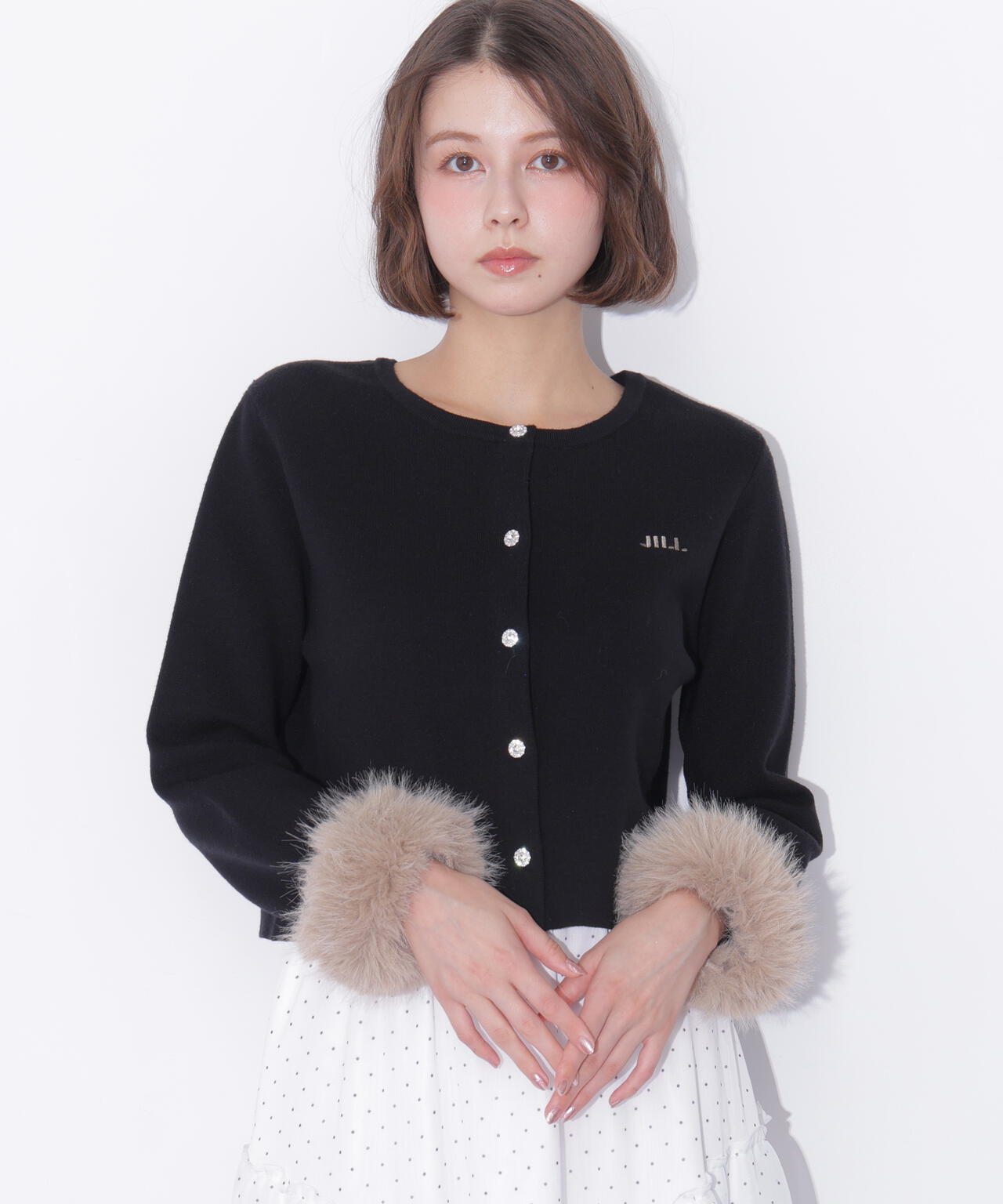 袖フェイクファーカーディガン | JILL by JILL STUART（ジル バイ ジル