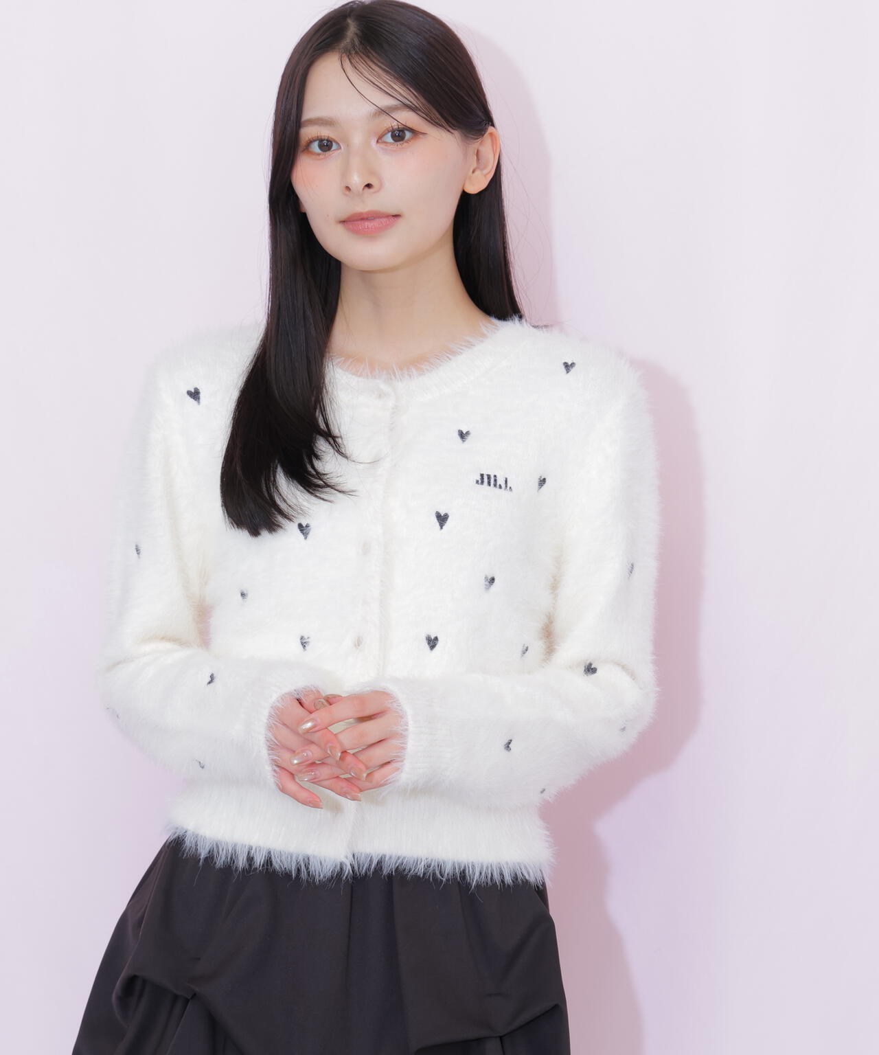 ハート刺繍フェザーカーディガン | JILL by JILL STUART（ジル バイ