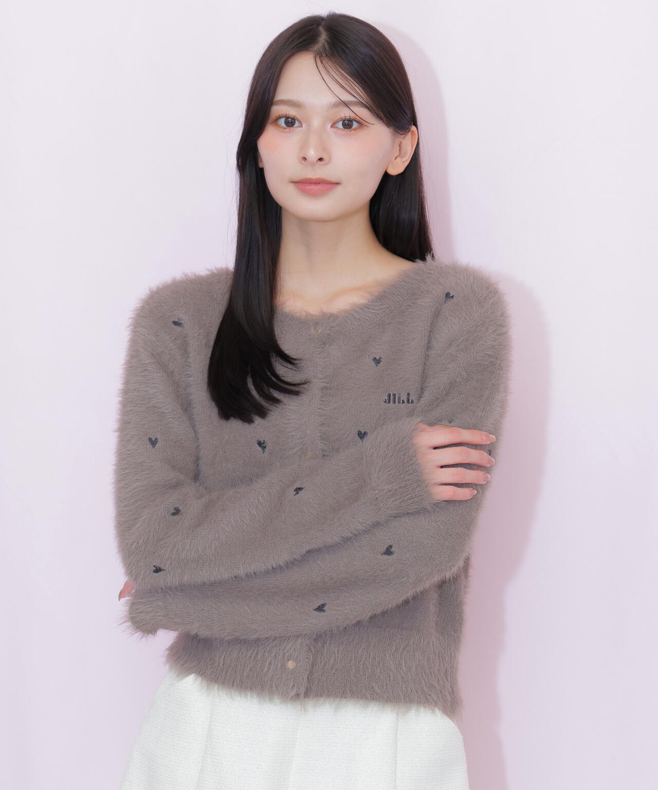 ハート刺繍フェザーカーディガン | JILL by JILL STUART（ジル バイ