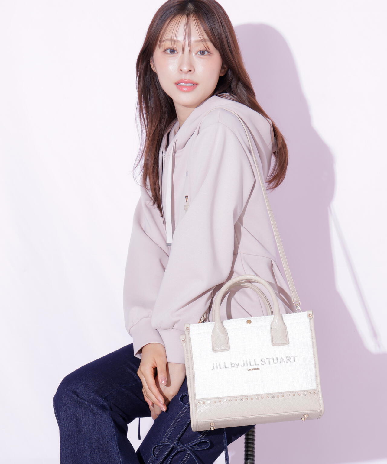 ビジューツイードショルダートート | JILL by JILL STUART（ジル バイ