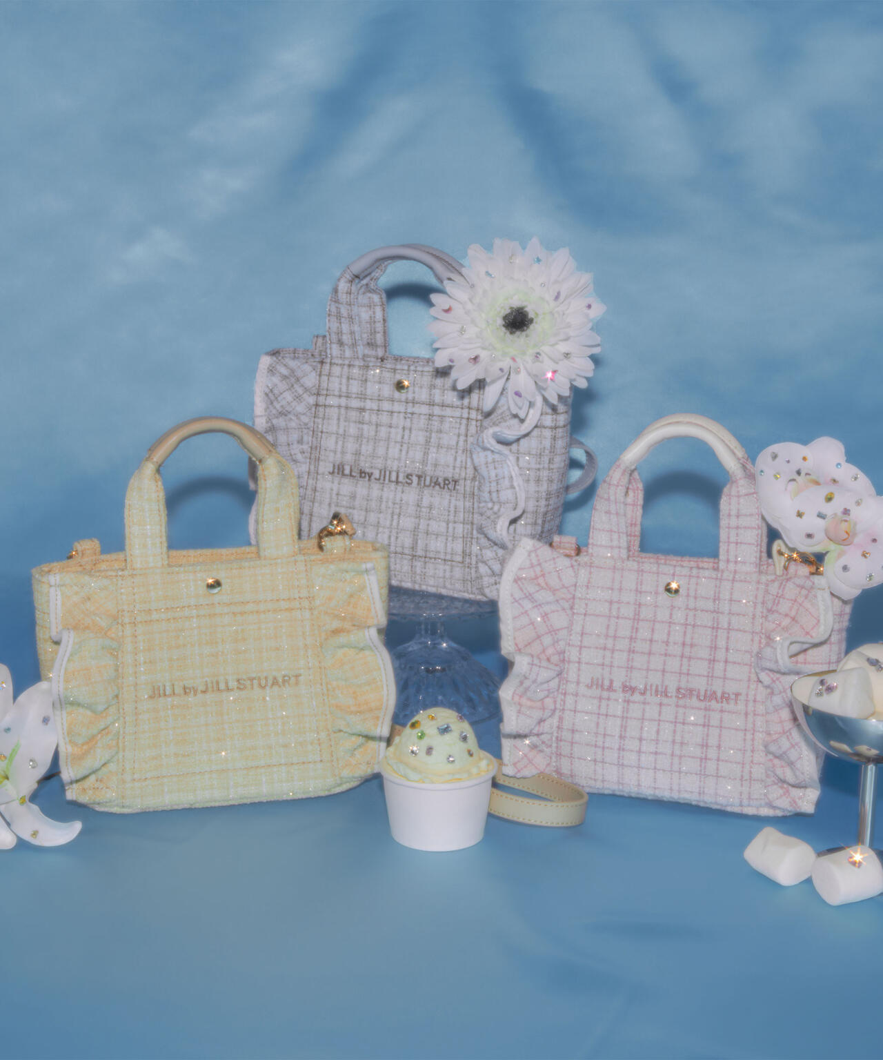 フリルトートミニ＞ツイード | JILL by JILL STUART（ジル バイ ジル