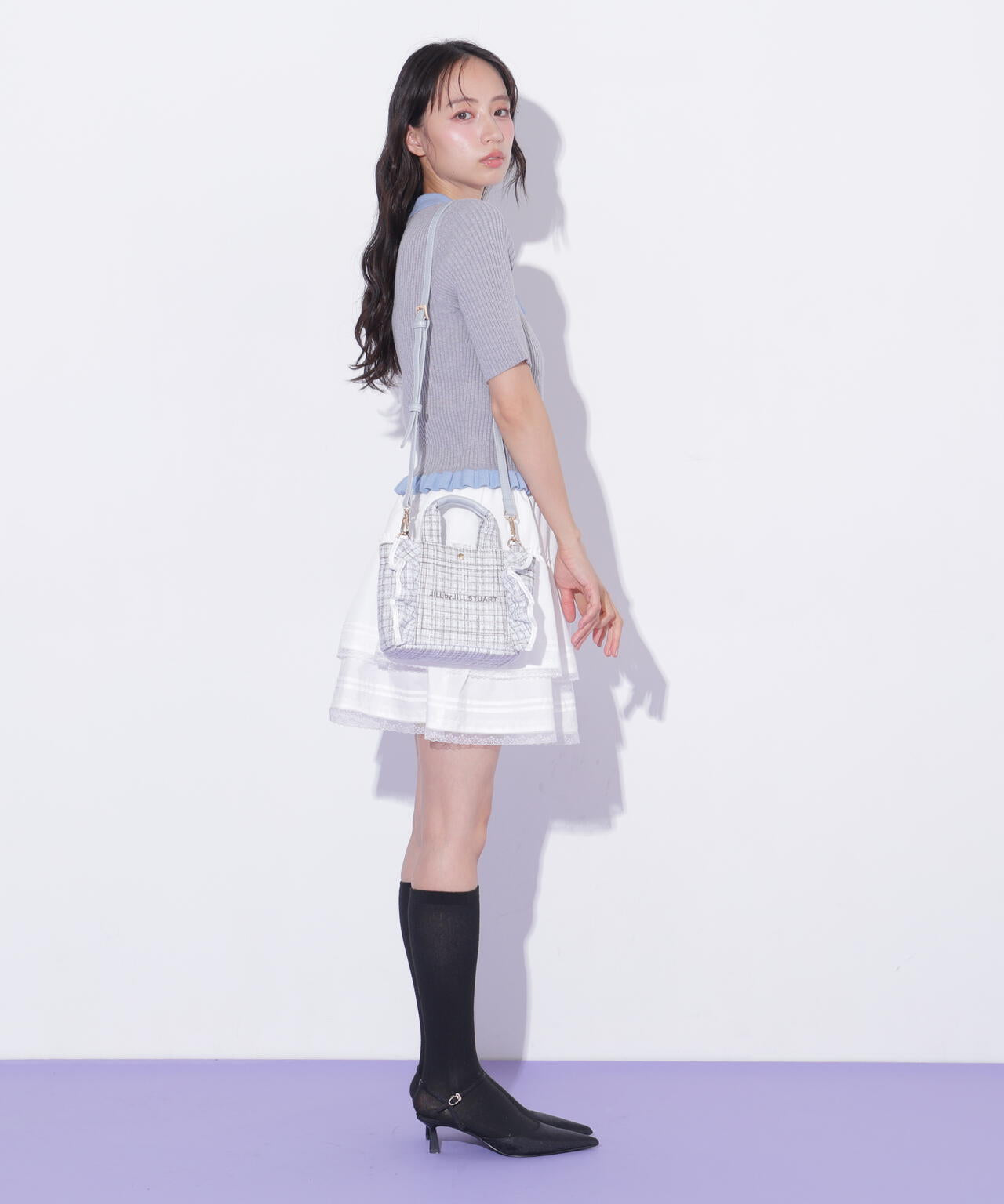 フリルトートミニ＞ツイード | JILL by JILL STUART（ジル バイ ジル
