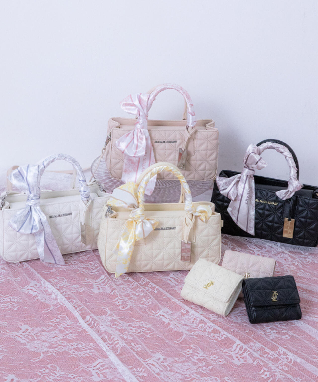 スカーフキルティングトート