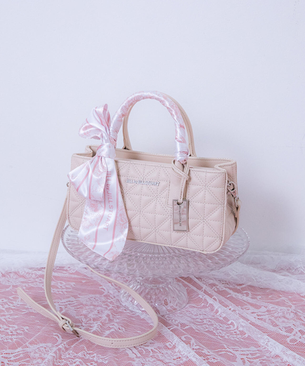 スカーフキルティングトート