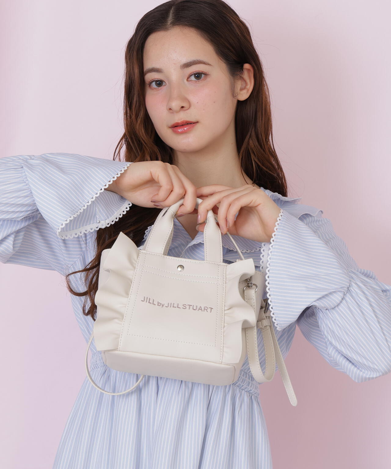 フリルトートミニ＞フェイクレザー | JILL by JILL STUART（ジル バイ
