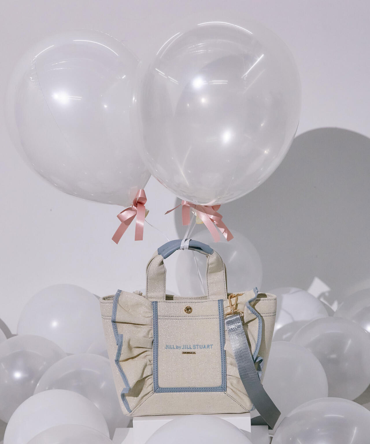 フリル付きキルティングスカートと手袋セット 手袋は新品 フレームフリルトート小 | JILL by JILL STUART（ジル バイ ジル