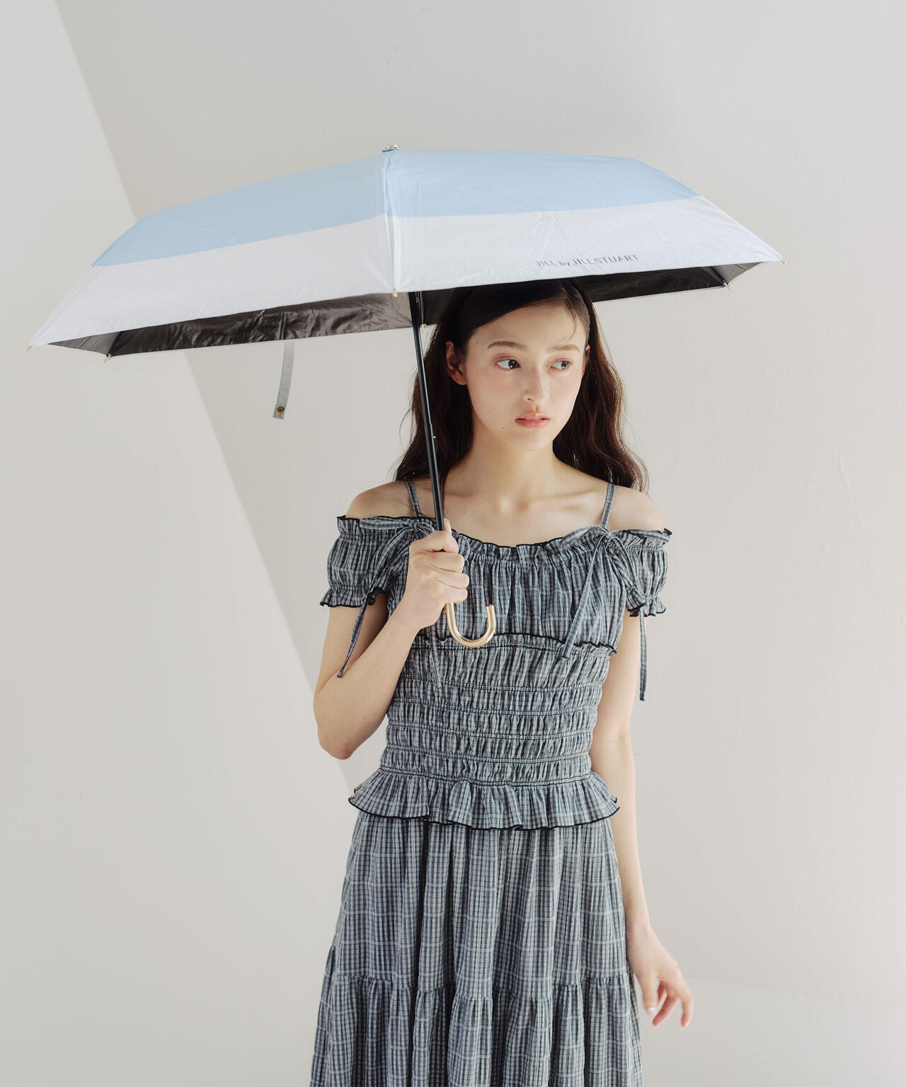 スレンダーハンドル晴雨兼用折りたたみ日傘 | JILL by JILL STUART