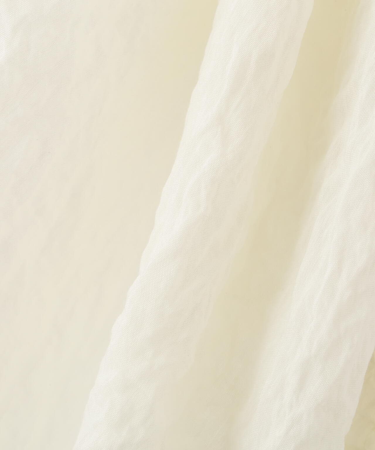 ［グレーカラーWEB限定］袖ドロストギャザーボレロ