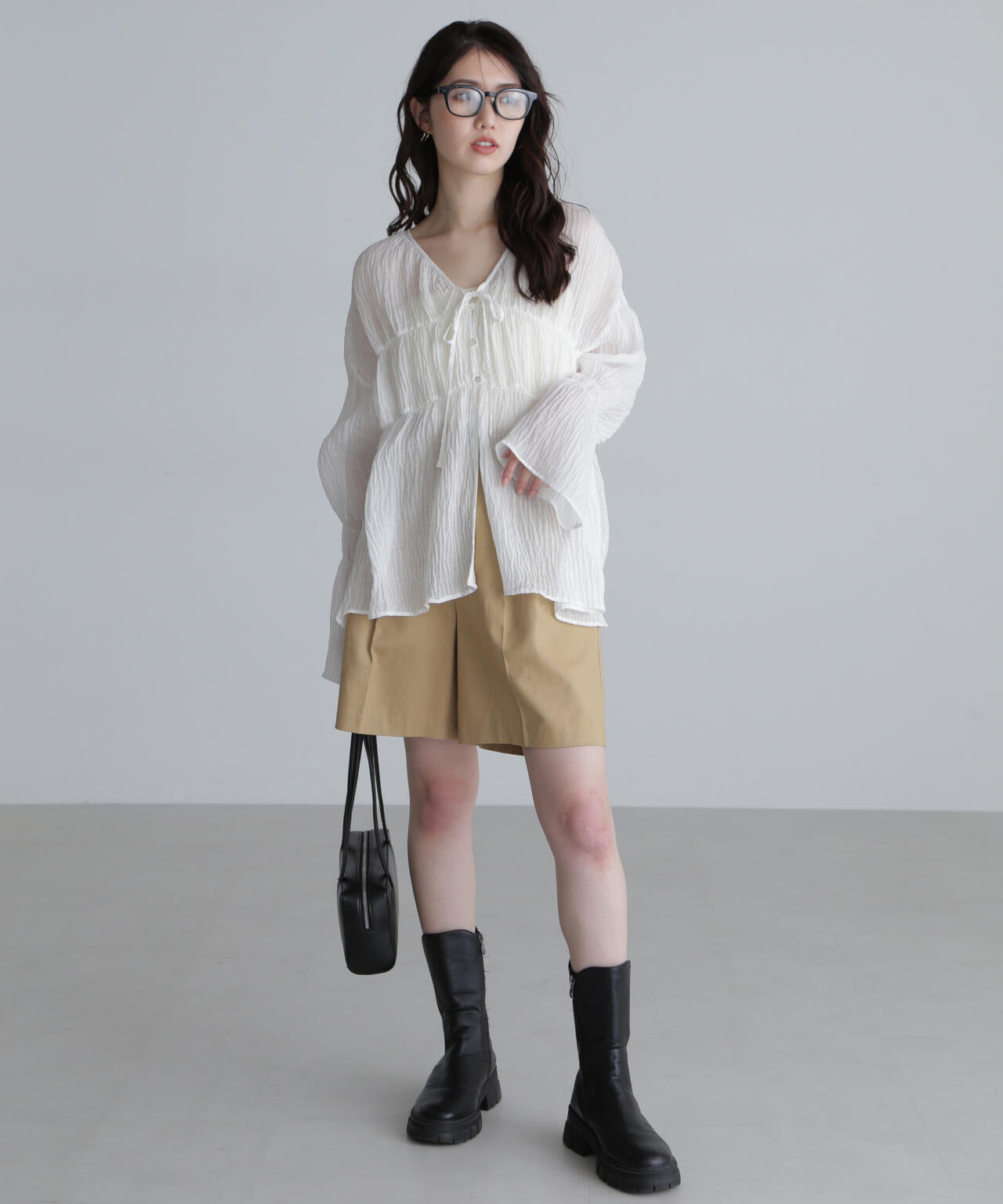 シャーリングドロストチュニックブラウス | FREE'S MART（フリーズ